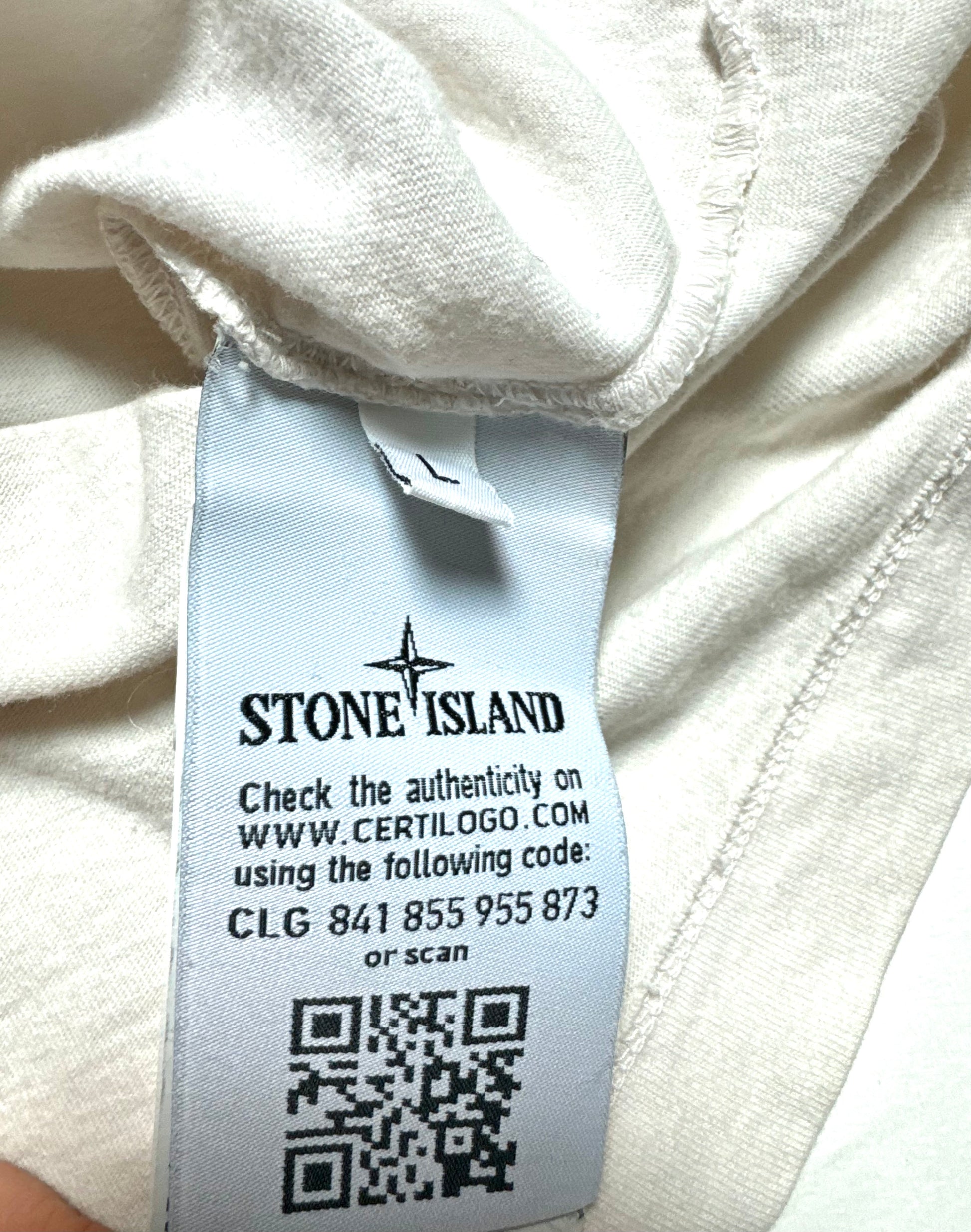 Stone Island White Tee