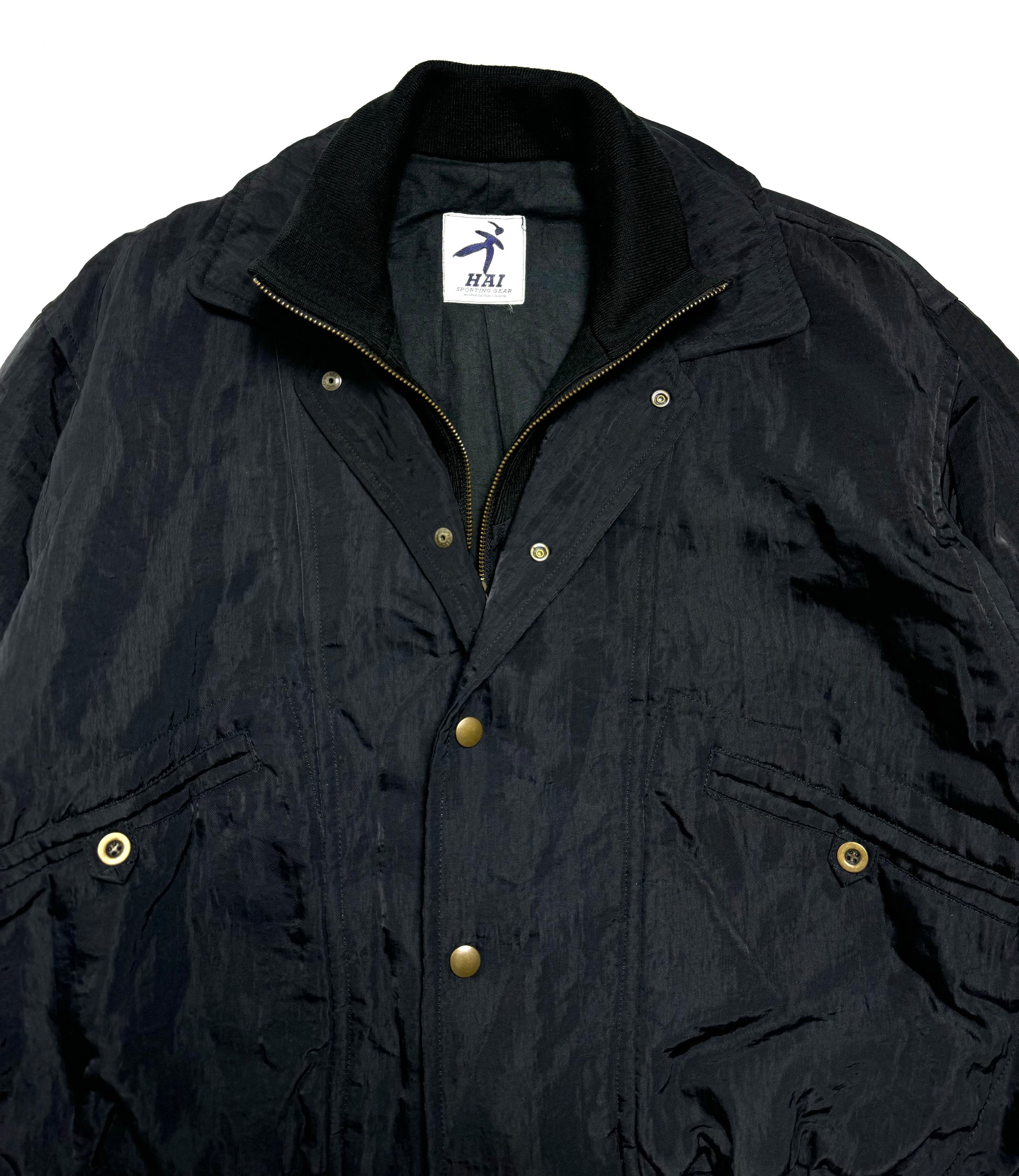 Issey Miyake Hai Sport Double Layer High Neck Jacket 80s