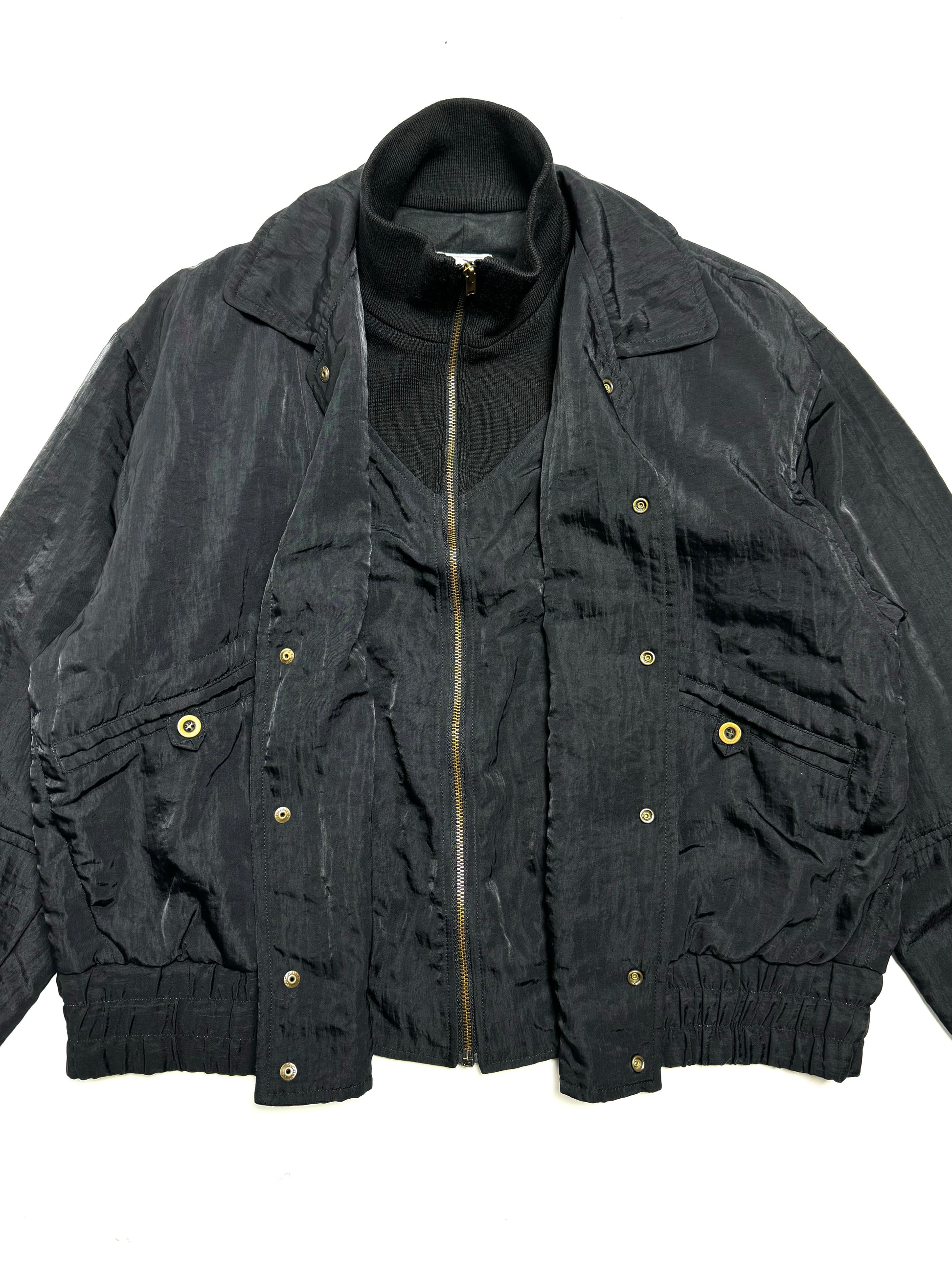 Issey Miyake Hai Sport Double Layer High Neck Jacket 80s