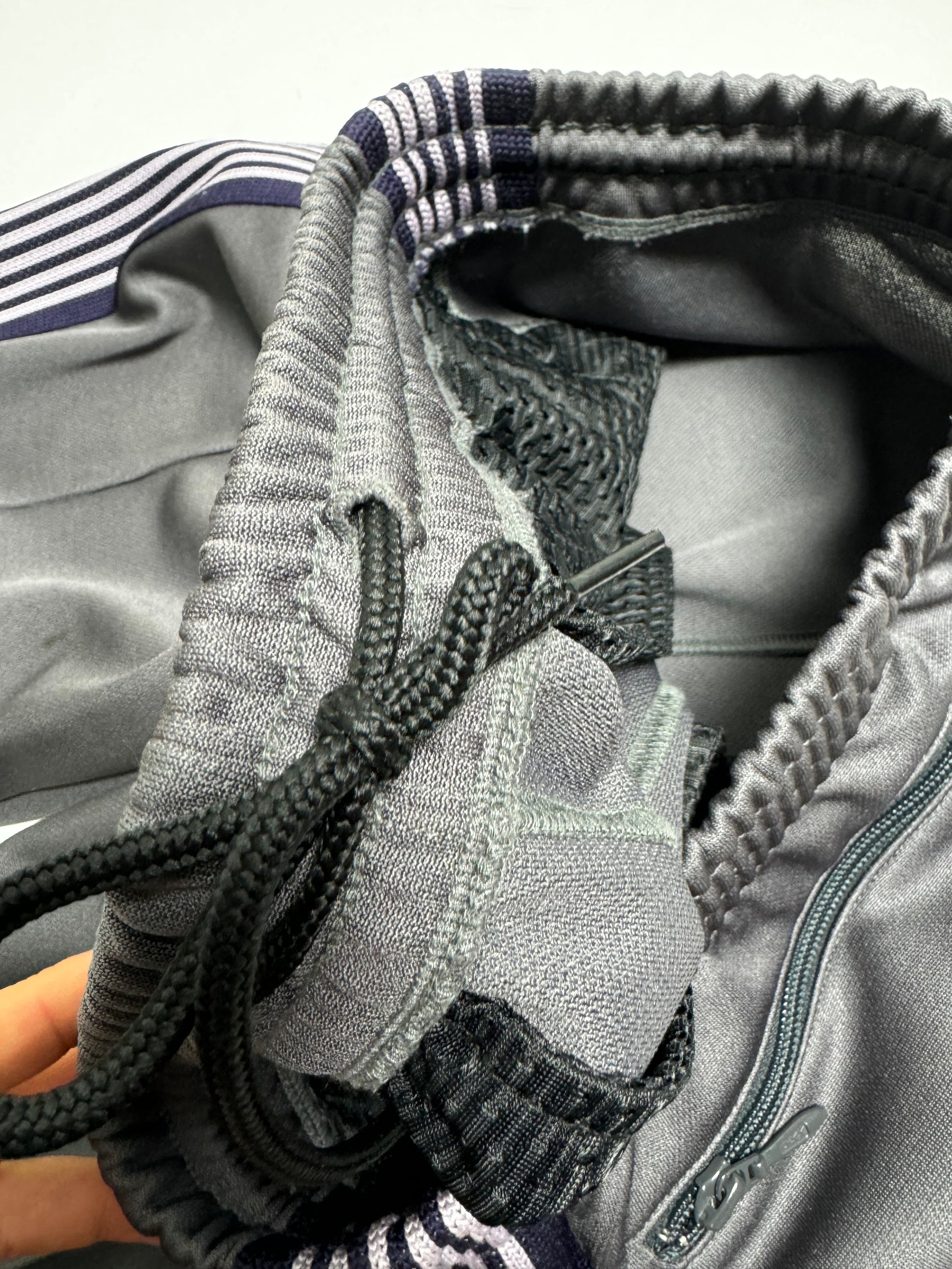 Needles Gunmetal Grey Purple Straight Track Pant