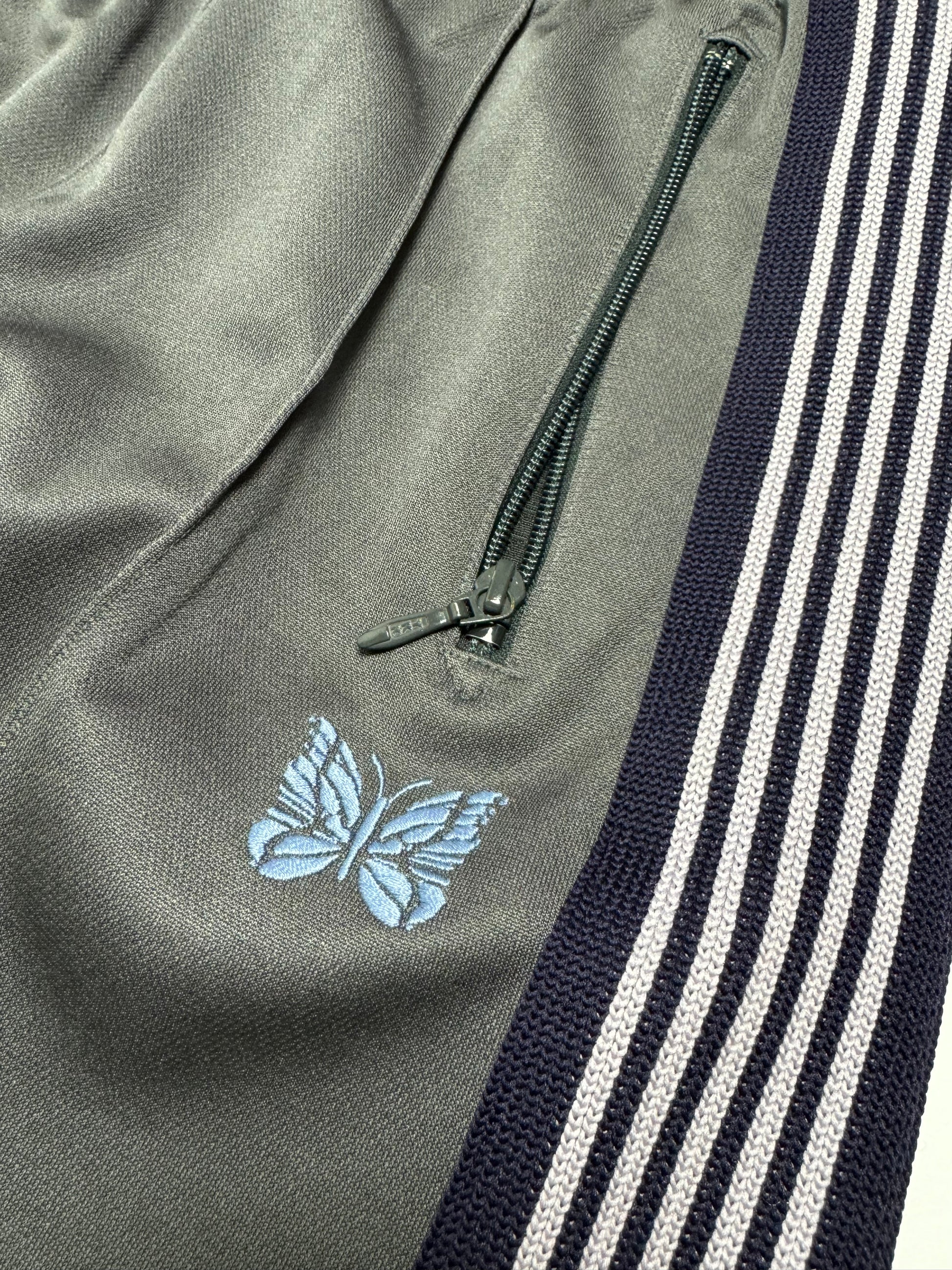 Needles Gunmetal Grey Purple Straight Track Pant + Parachute pant bundle