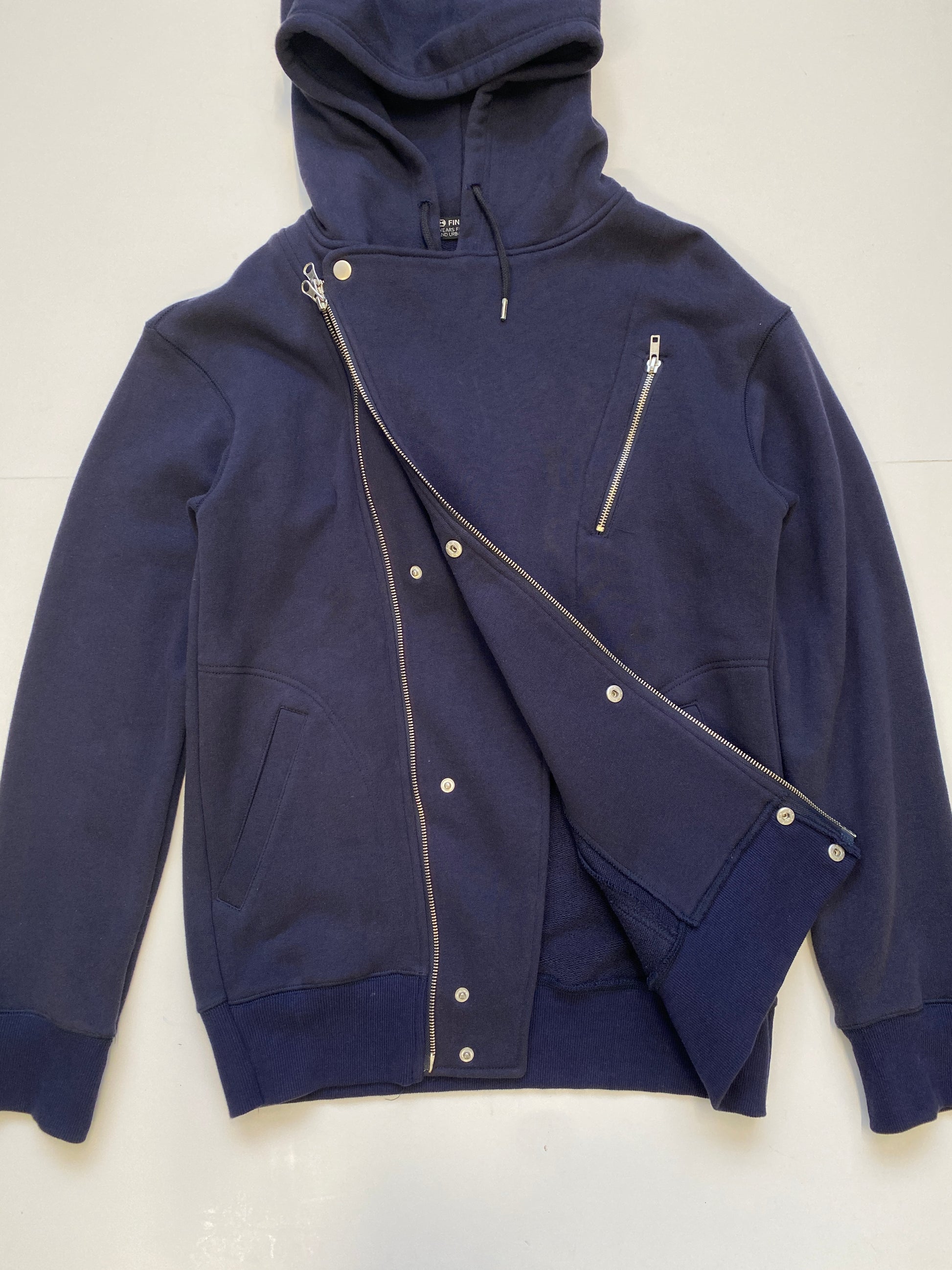 Issey Miyake Final Home Navy Asymmetrical Jacket