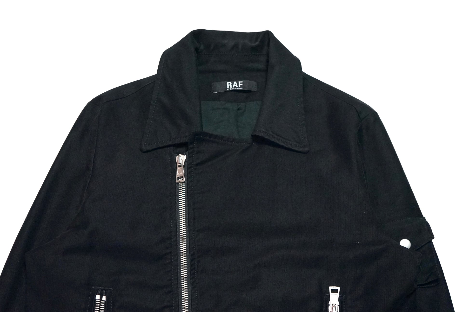 Raf Simons Embossed Cotton Biker Jacket