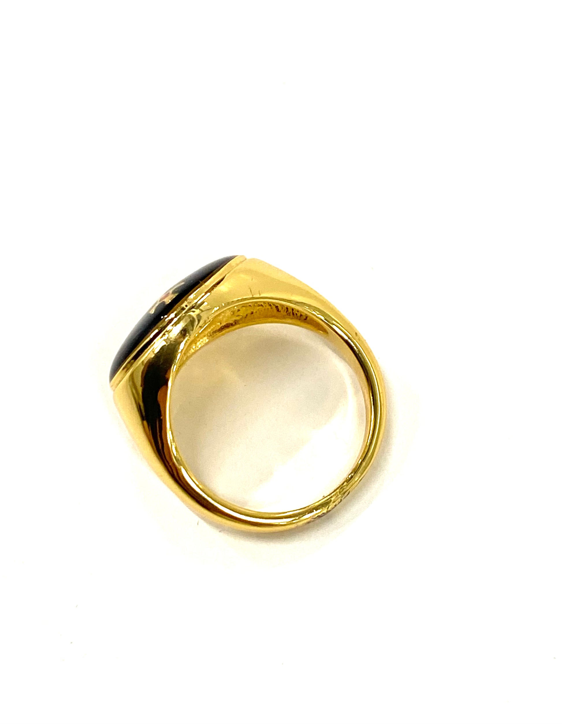 Vivienne Westwood Black Gold Ring