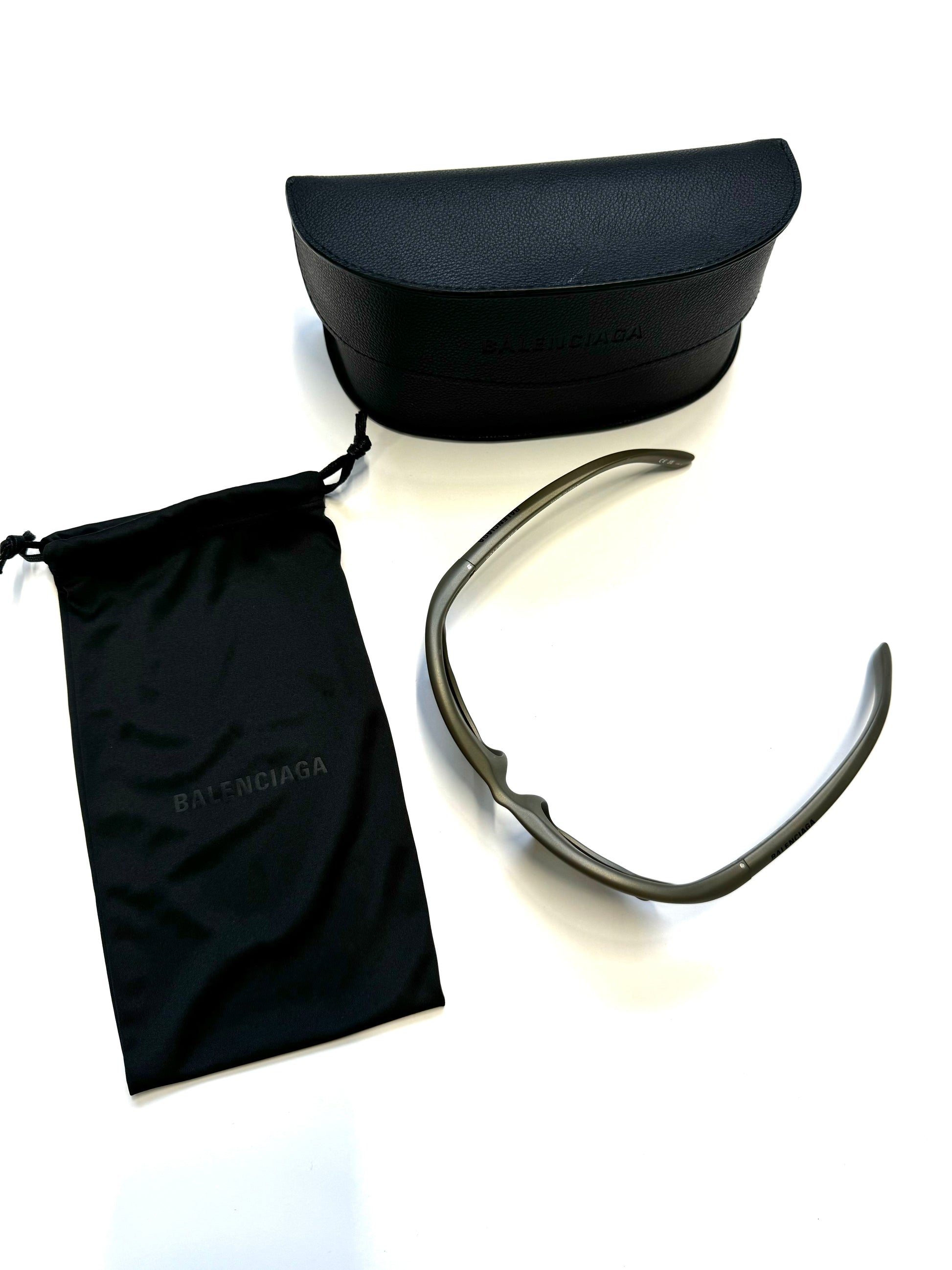 Balenciaga Olive Green Sunglasses