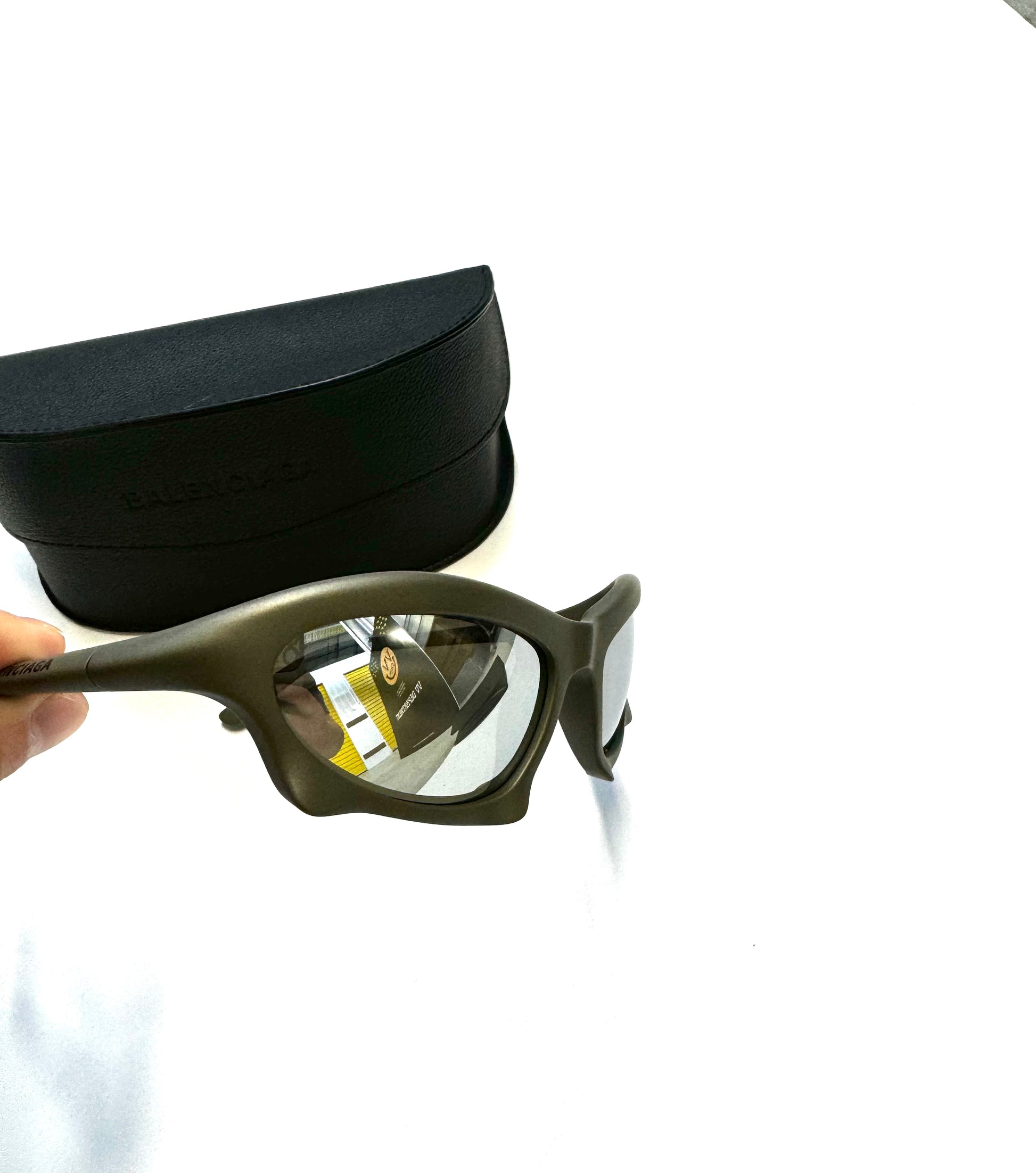 Balenciaga Olive Green Sunglasses