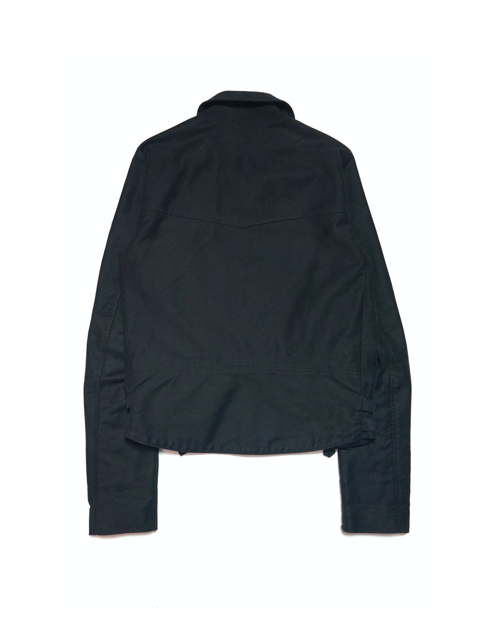 Raf Simons Embossed Cotton Biker Jacket