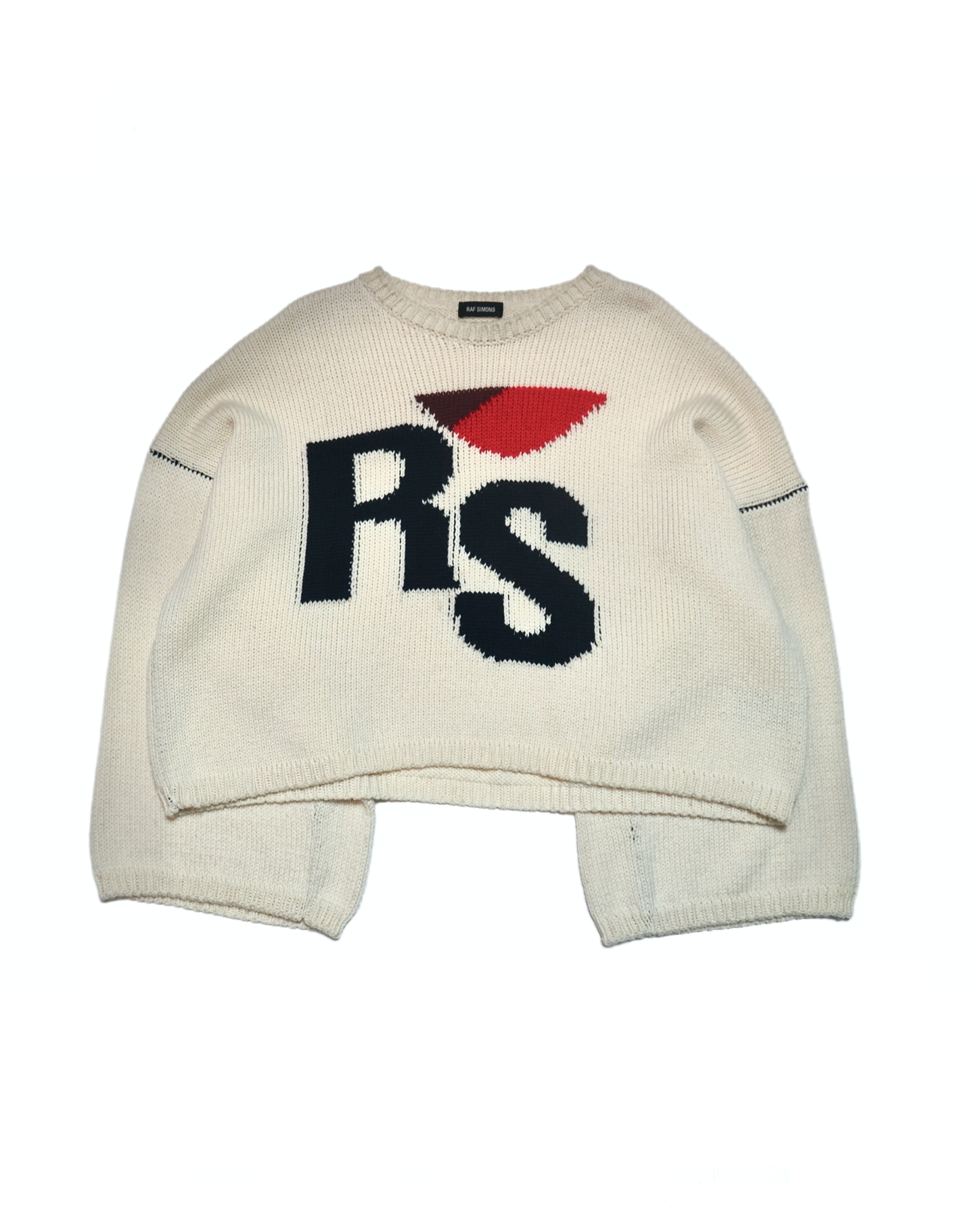 Raf Simons Cropped Oversized Knit