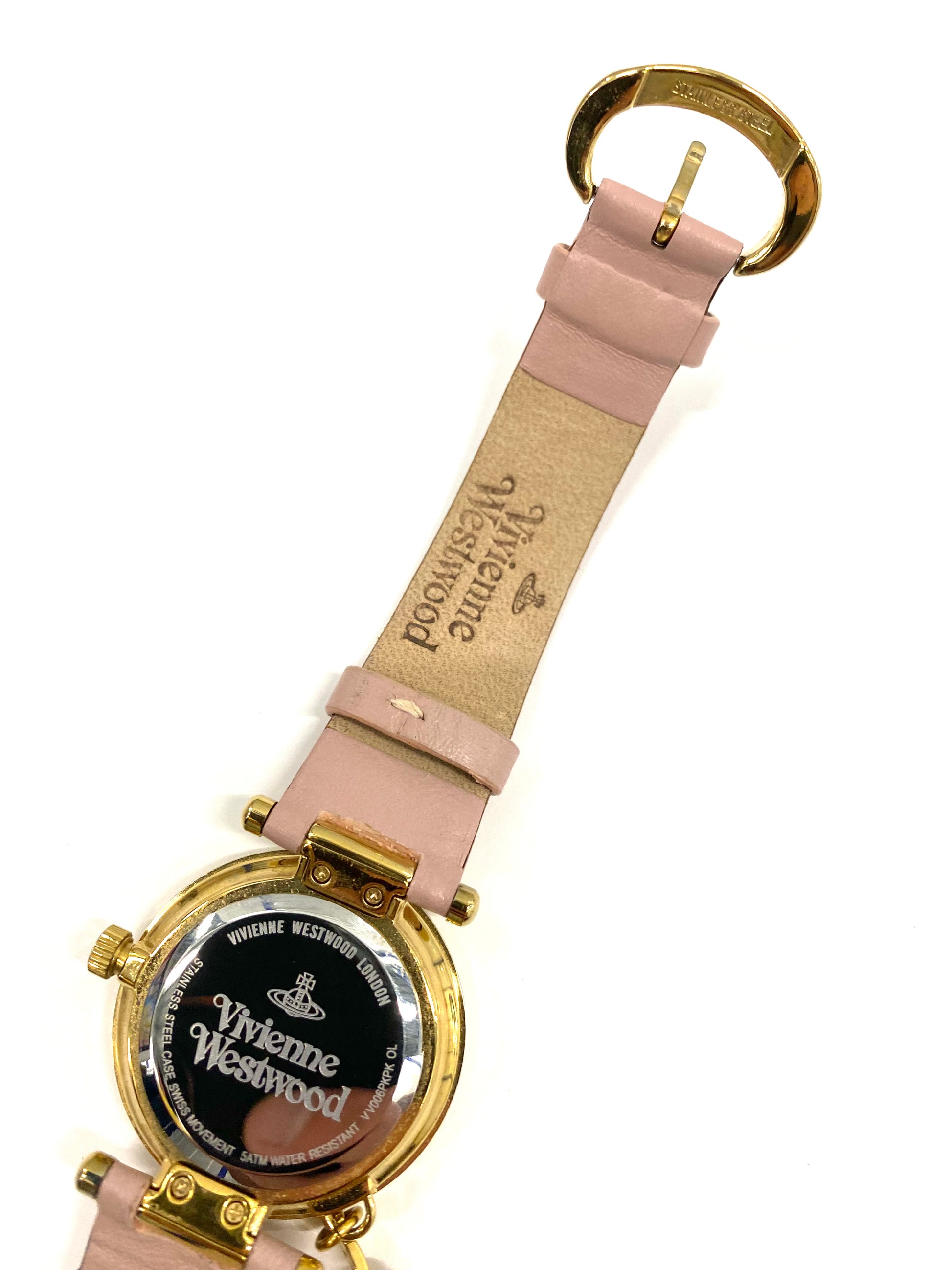 Vivienne Westwood Pink Leather Watch