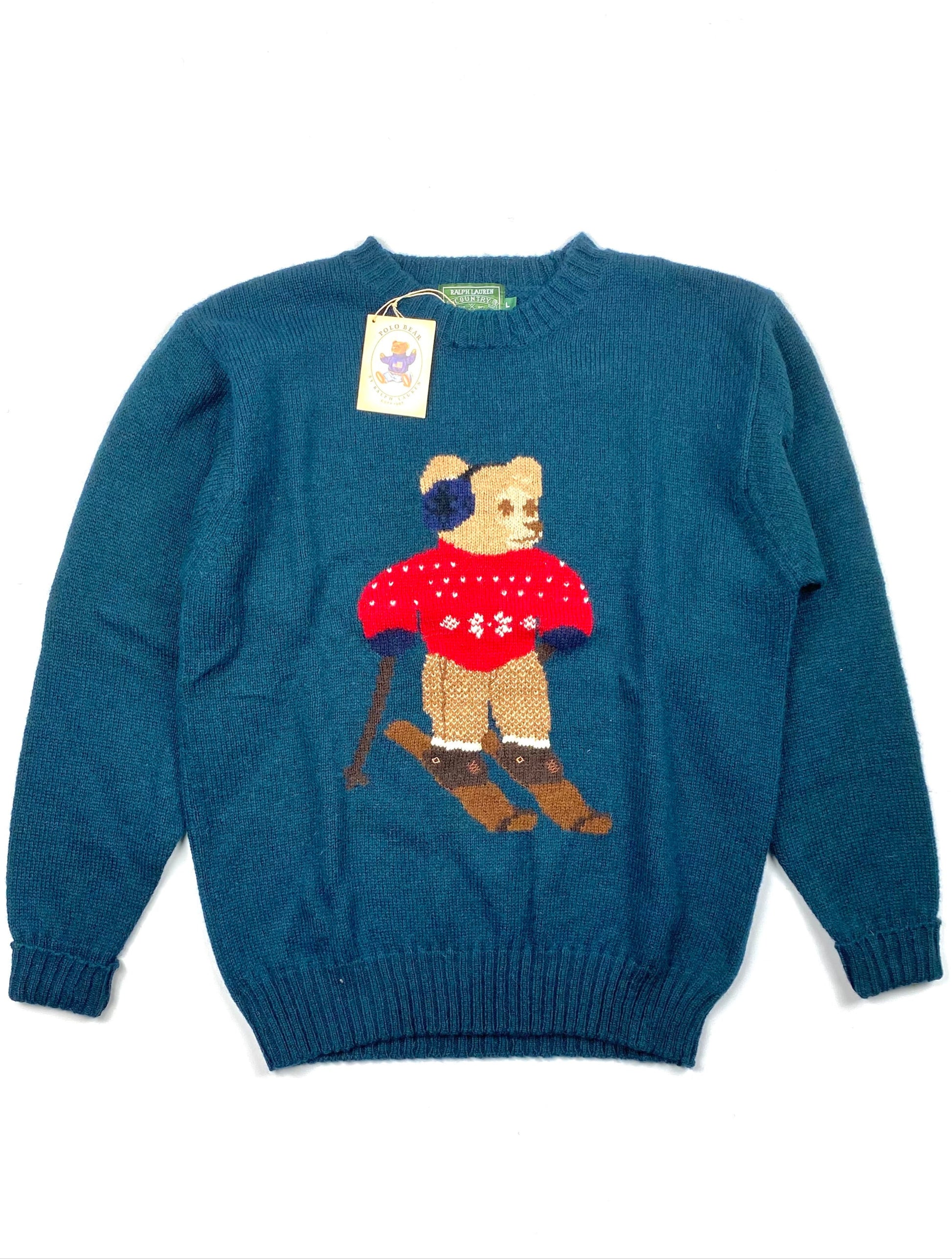 Polo Bear Country Ski Knitwear 90s