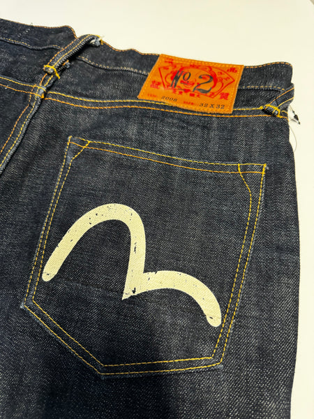 Evisu No.2 White Seagull Remade Wide Jean