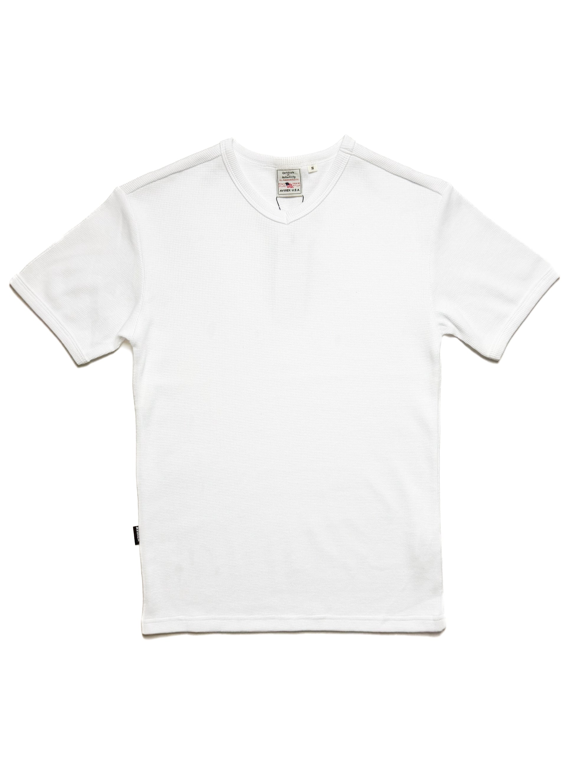 AVIREX V Neck Rib T shirt