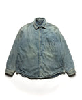 Balenciaga AW22 Japanese Indigo Padded Denim Shirt