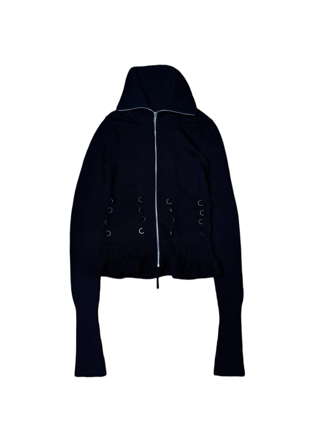 Alexander McQueen Knitted Long Sleeve Corset Jacket