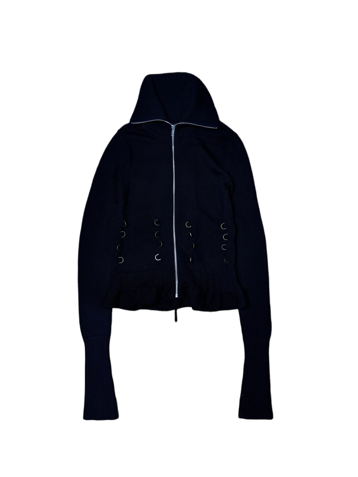 Alexander McQueen Knitted Long Sleeve Corset Jacket