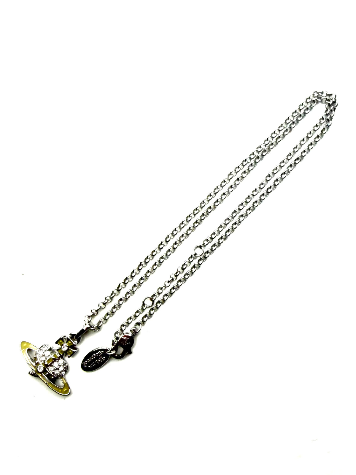 VIVIENNE WESTWOOD Heart Orb Necklace Green