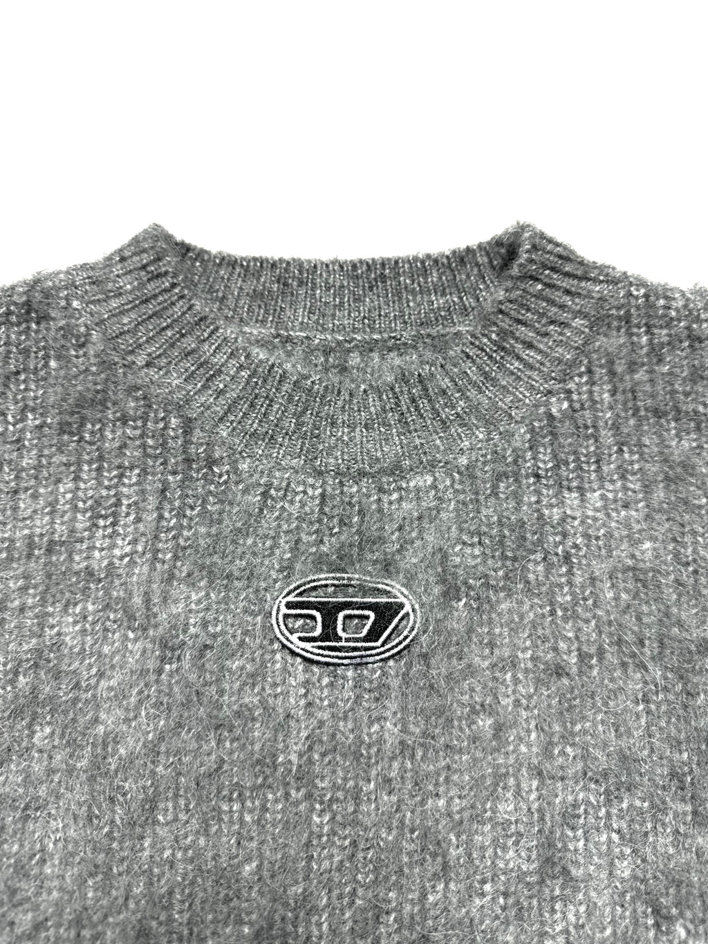 Diesel Cropped Distressed Knit Top