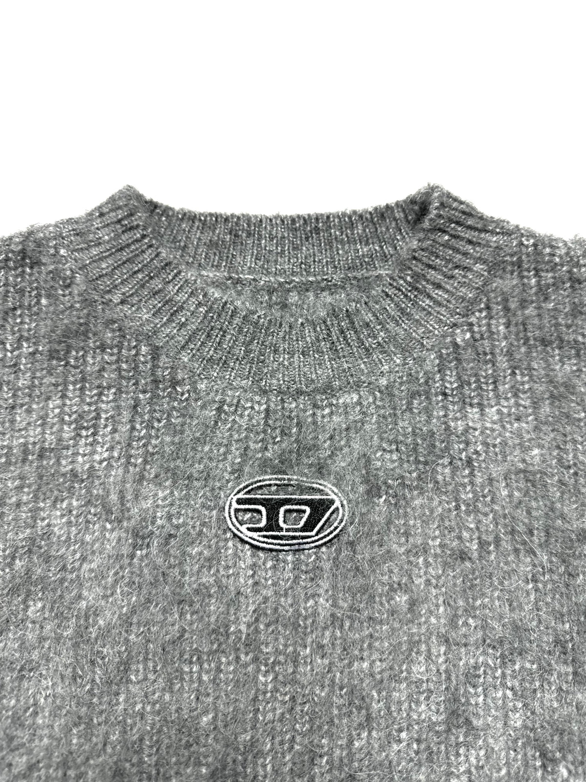Diesel Cropped Distressed Knit Top