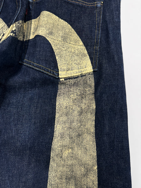 Evisu White Fade Daicock Jean