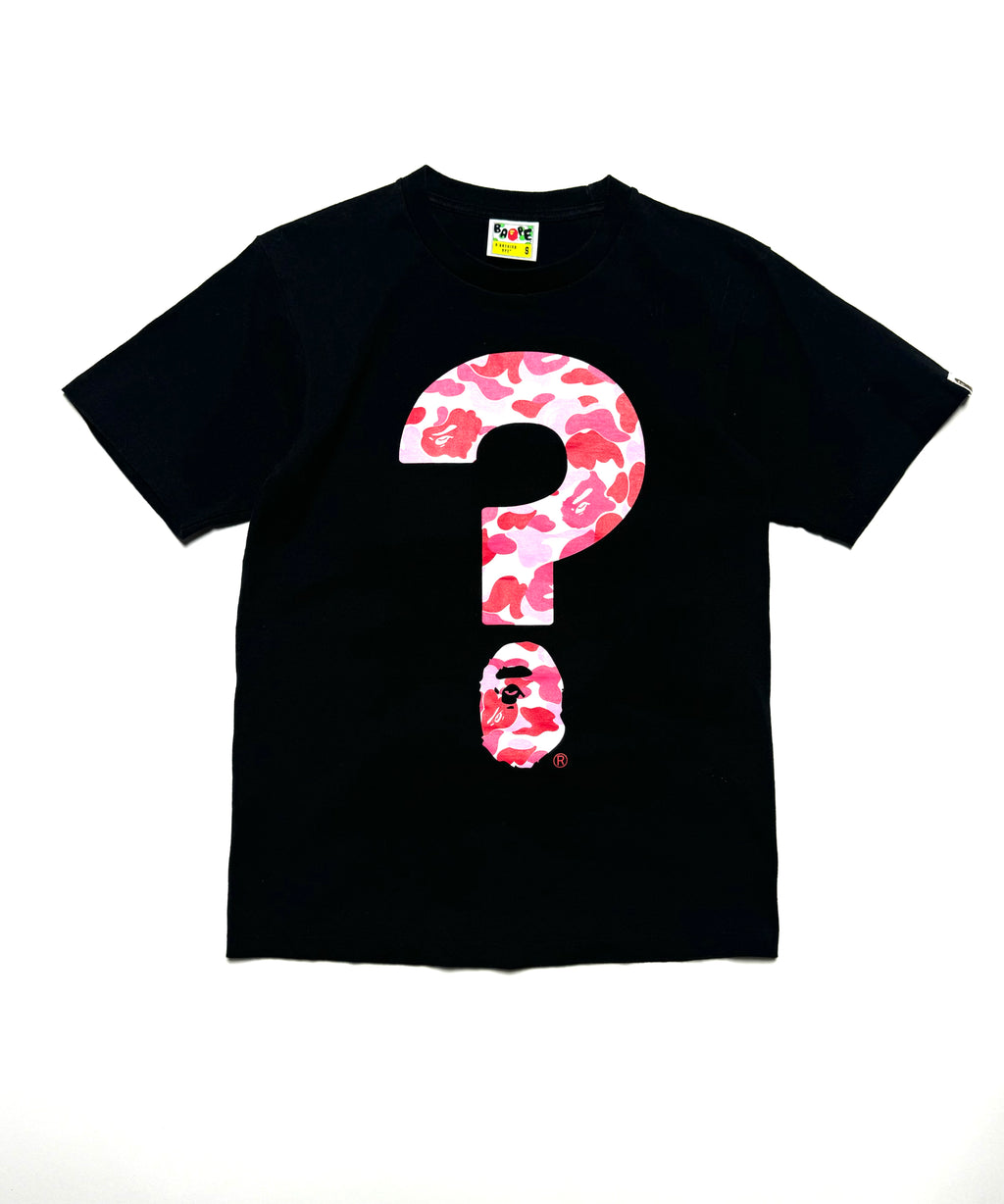 BAPE “ Pink Camo ?” Black Punctuation 5 Tee