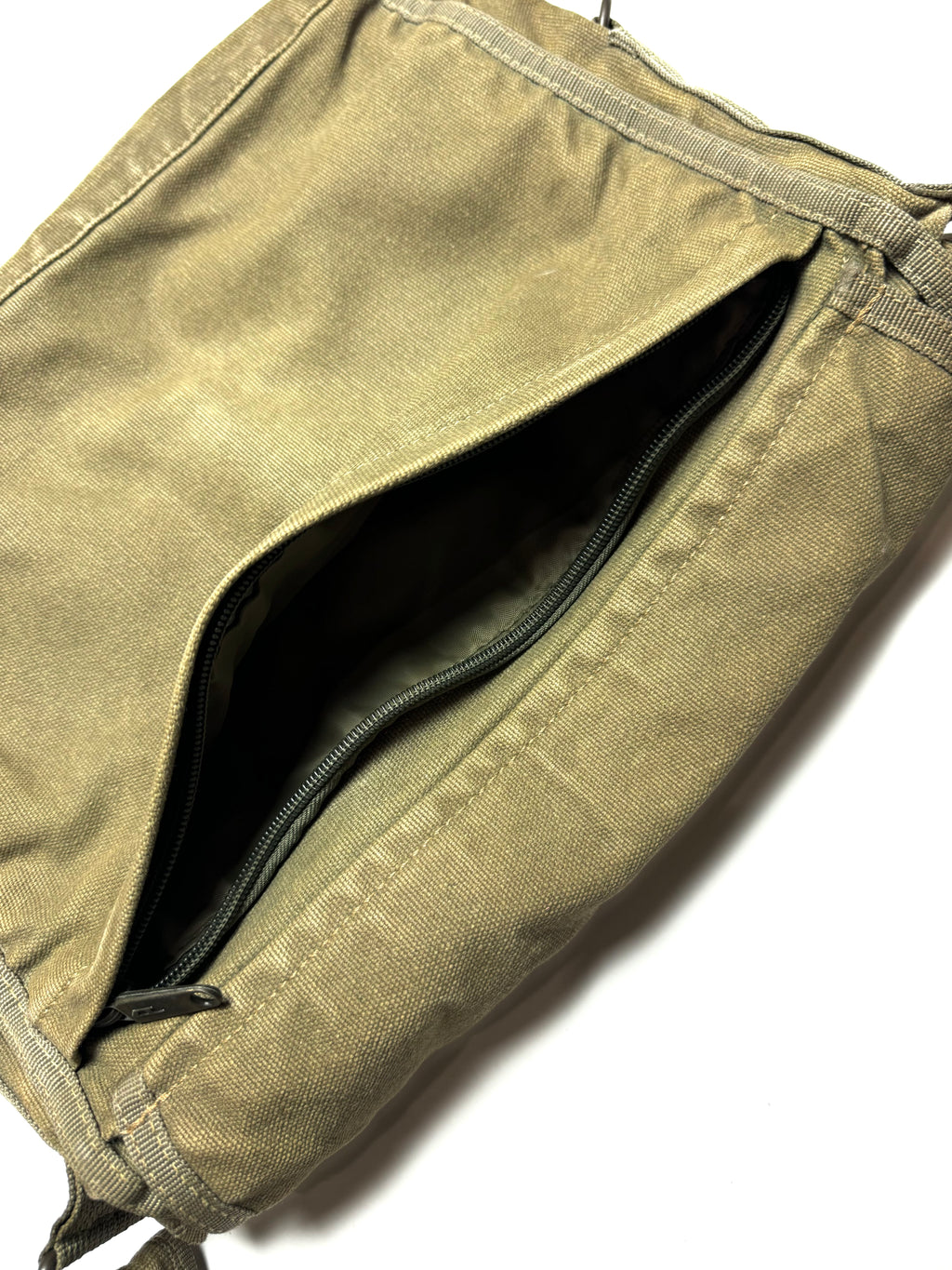 Diesel Spare Parts Line Olive Green Cross Messenger Bag 90s