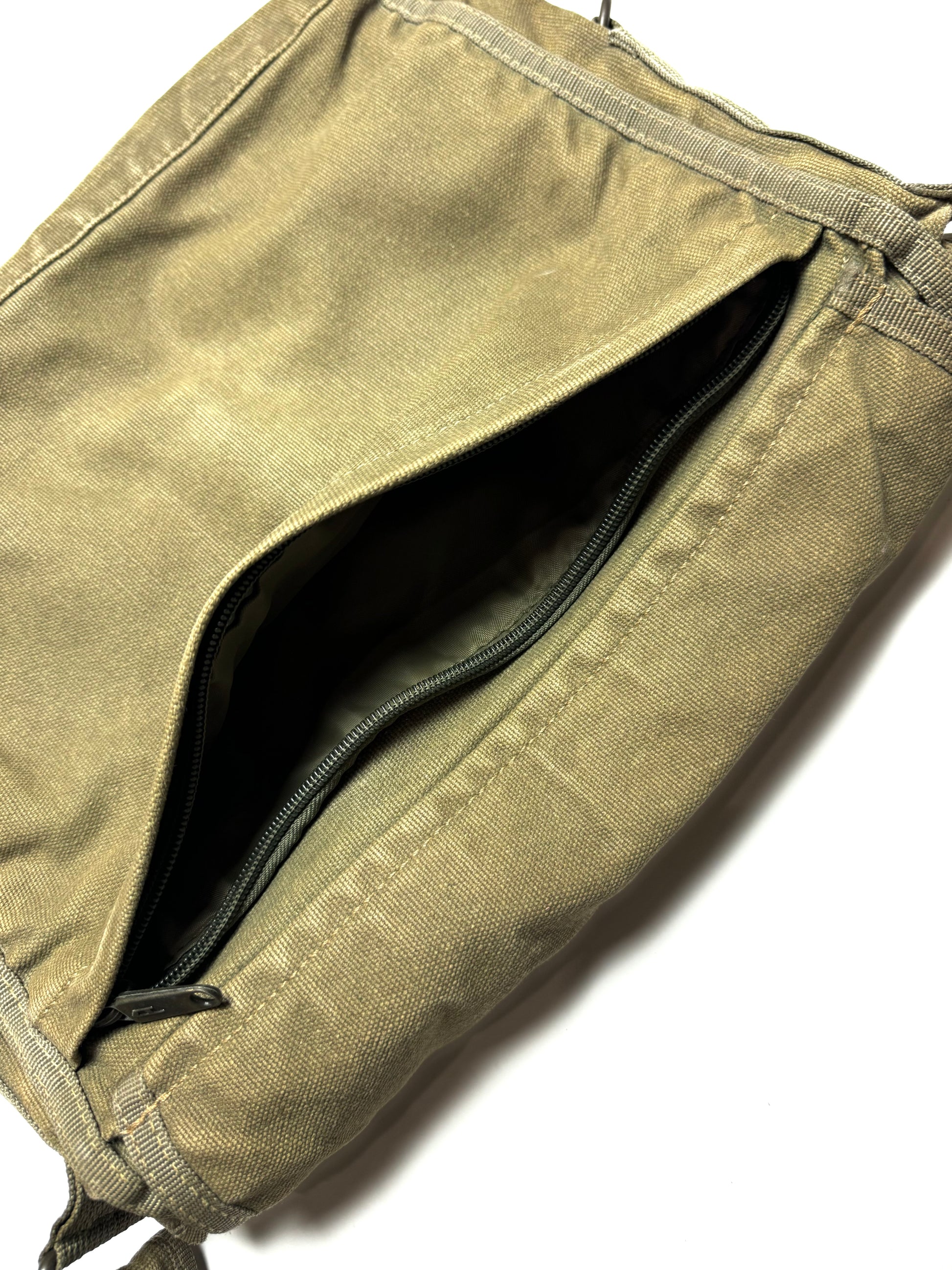 Diesel Spare Parts Line Olive Green Cross Messenger Bag 90s