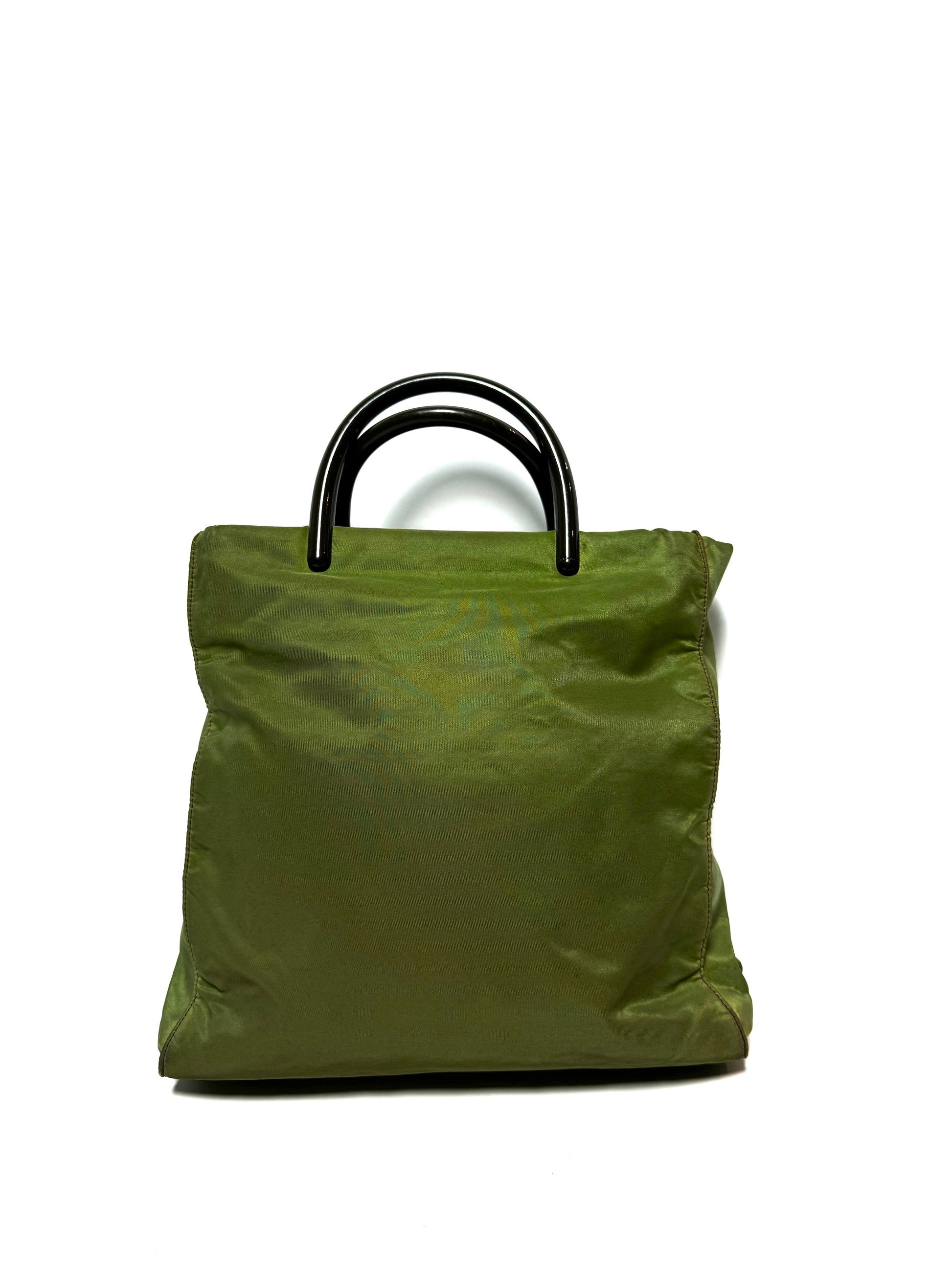 PRADA Vintage Green Tote Bag