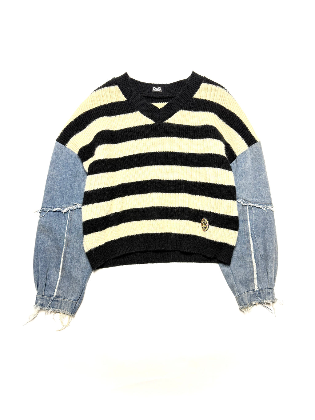D&G Denim Sleeve Knitwear