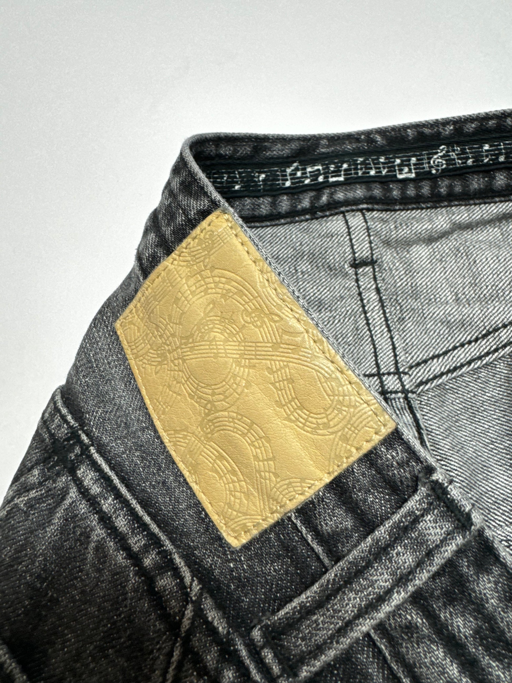 Number Nine Dark Grey Washed Distressed Jean