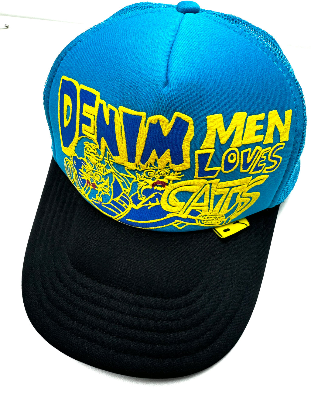 Kapital "Denim Men Loves Cats" Blue Trucker Hat