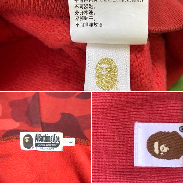 BAPE x Swarovski OG Red Camo Full Zip Hoodie