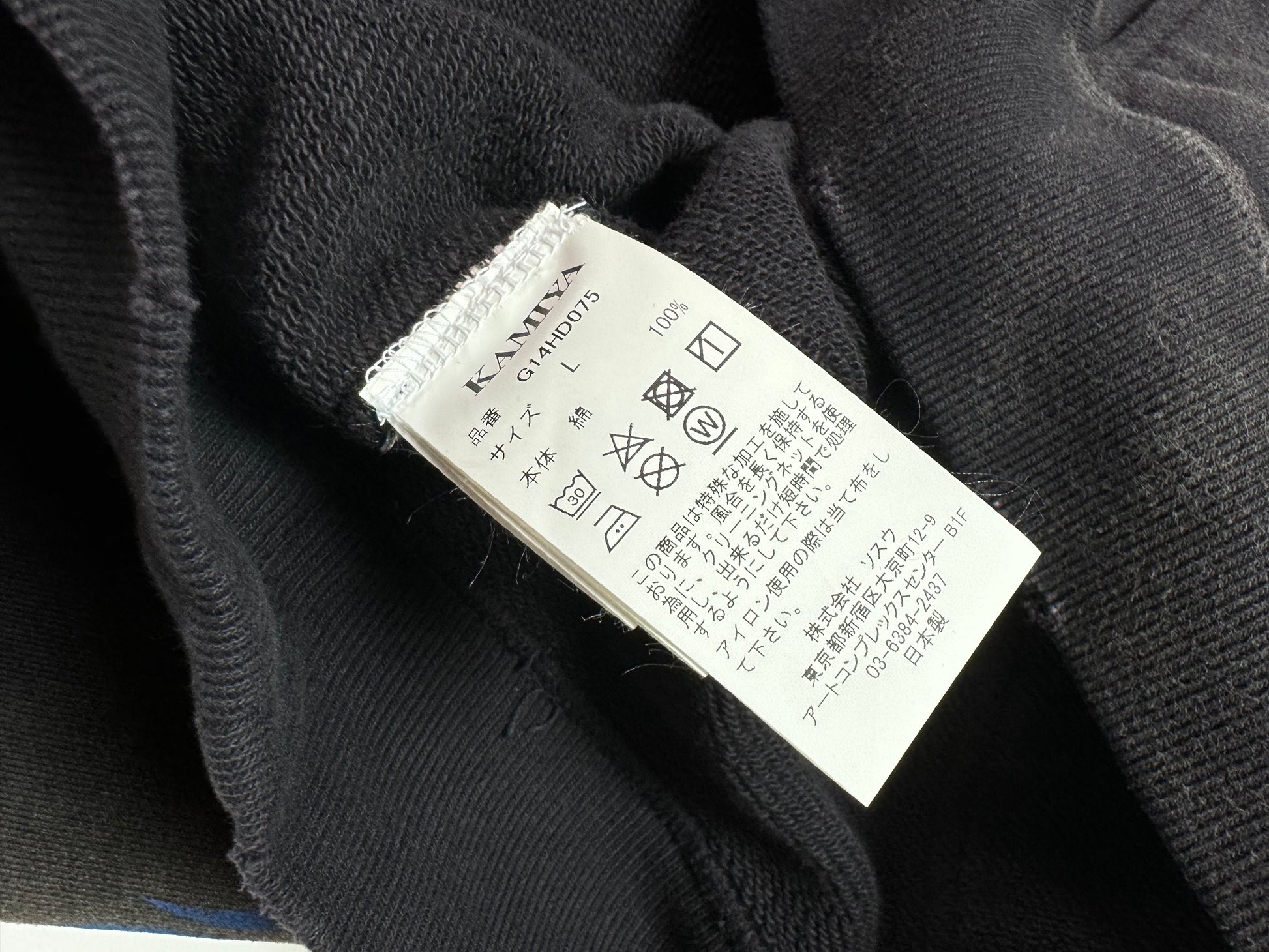 Kamiya Blue Flame Baggy Zip Hoodie