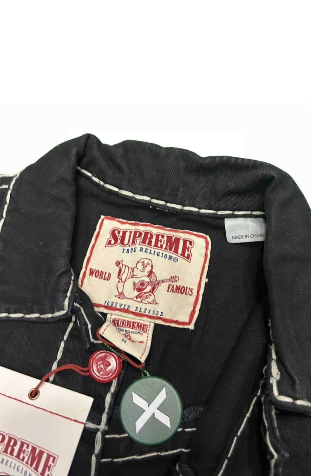 True Religion x Supreme Denim Black Jacket