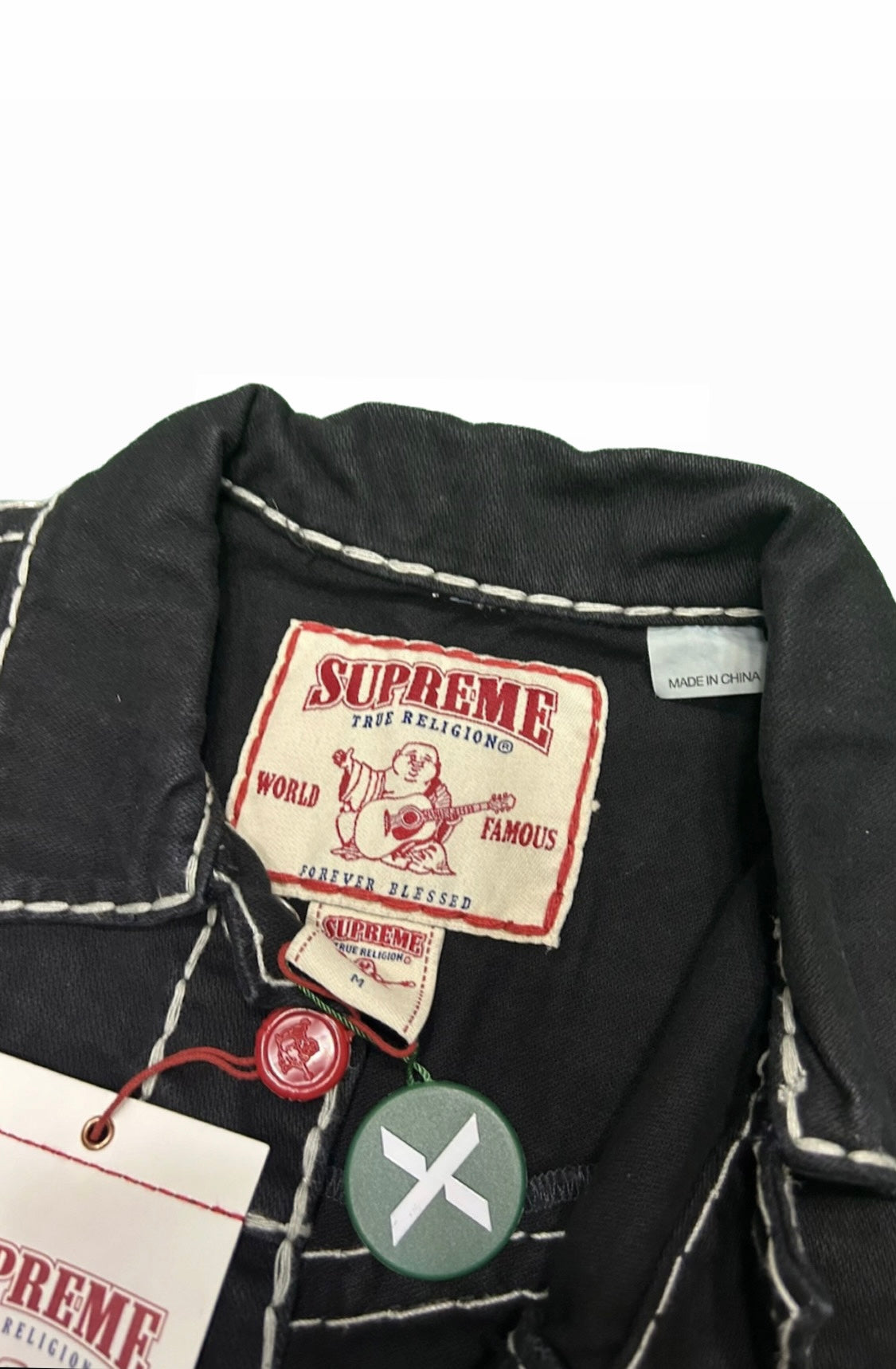 True Religion x Supreme Denim Black Jacket
