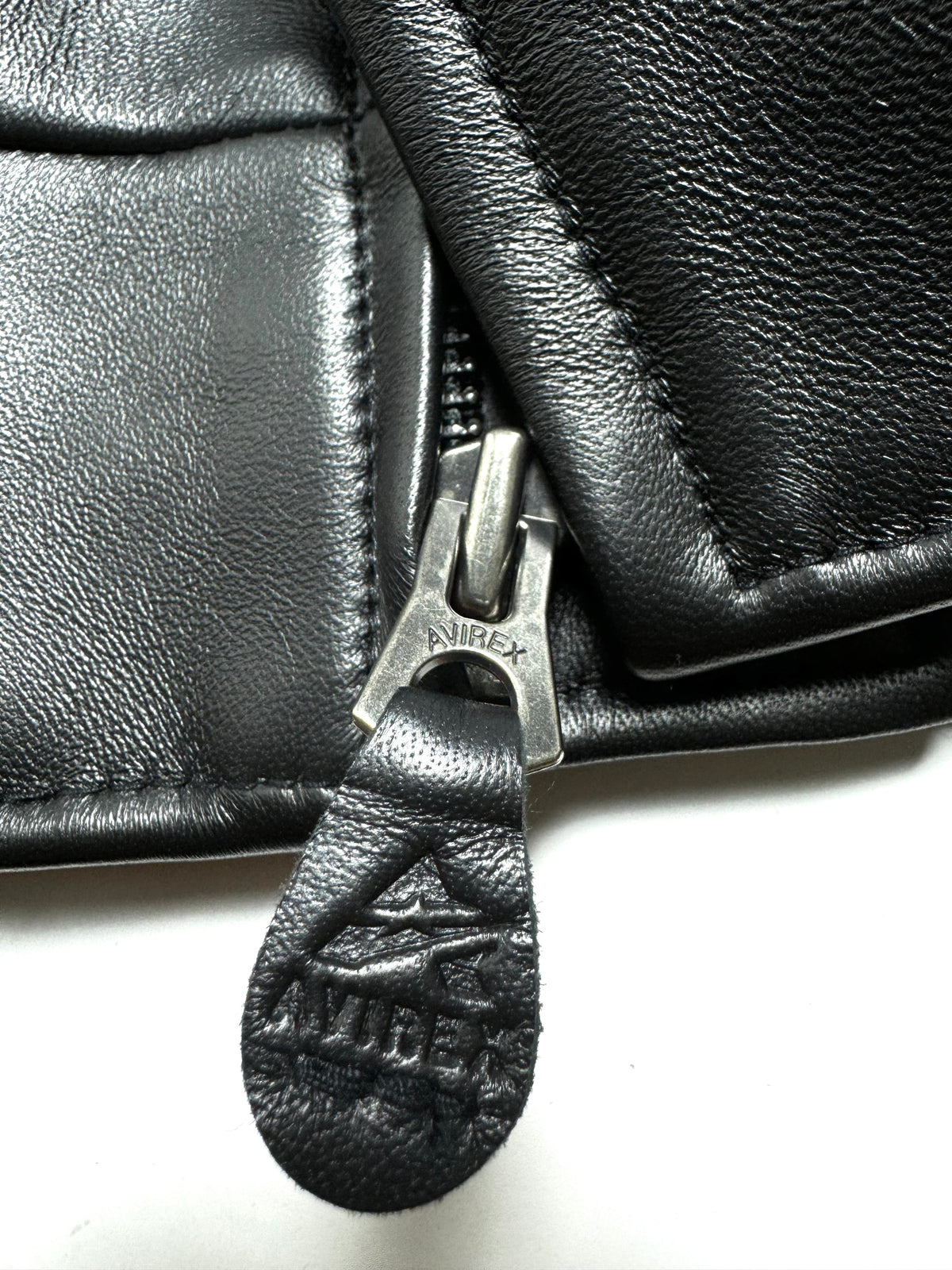 Avirex Varisty Black Leather Jacket