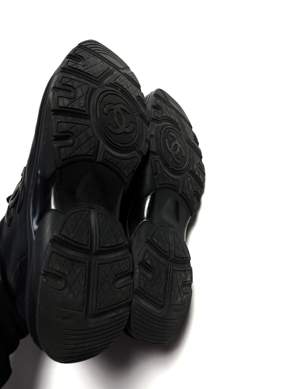 Chanel CC Uniform Triple Black Sneaker