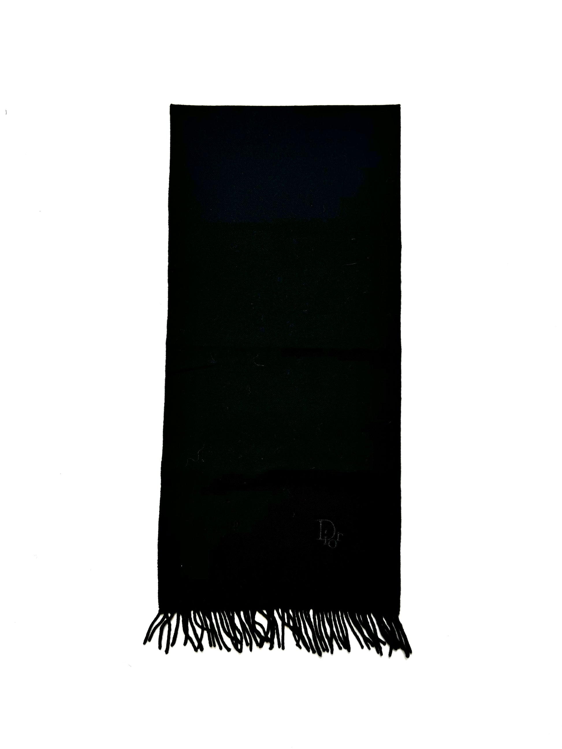 Christian Dior Vintage Black Scarf