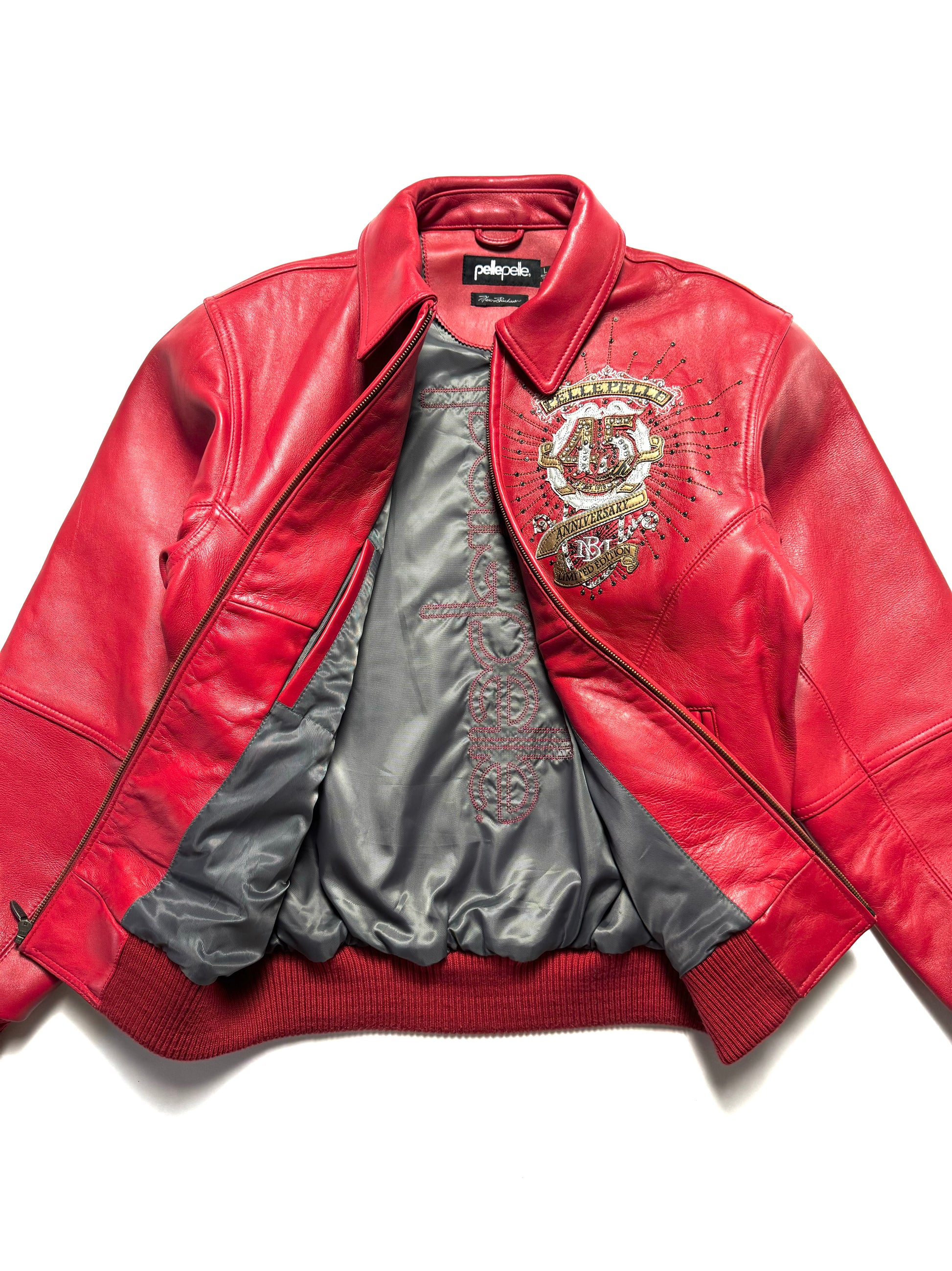 Pelle Pelle Red Leather 45th Anniversary Jacket