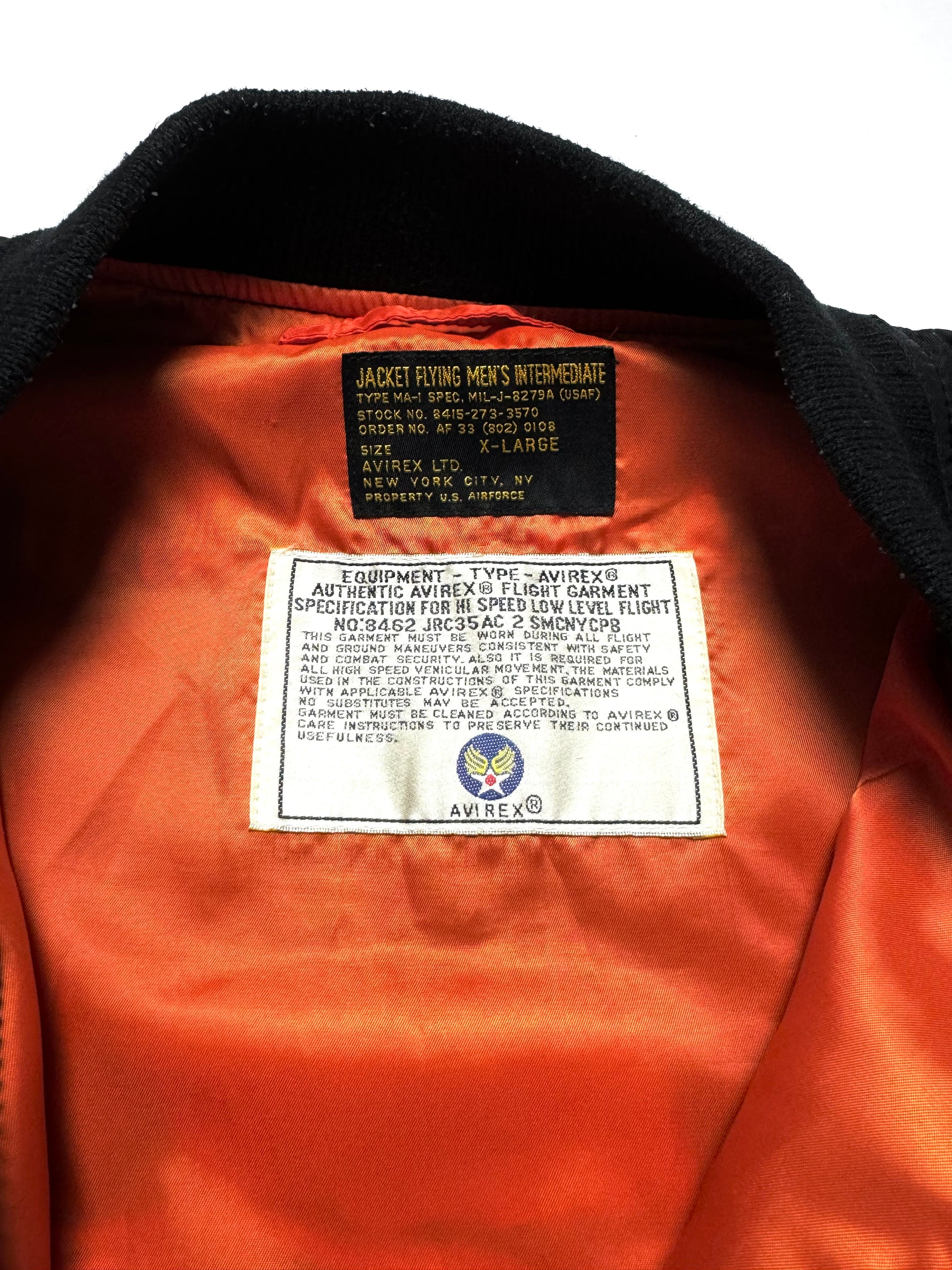 Avirex Light MA-1 Seals Jacket