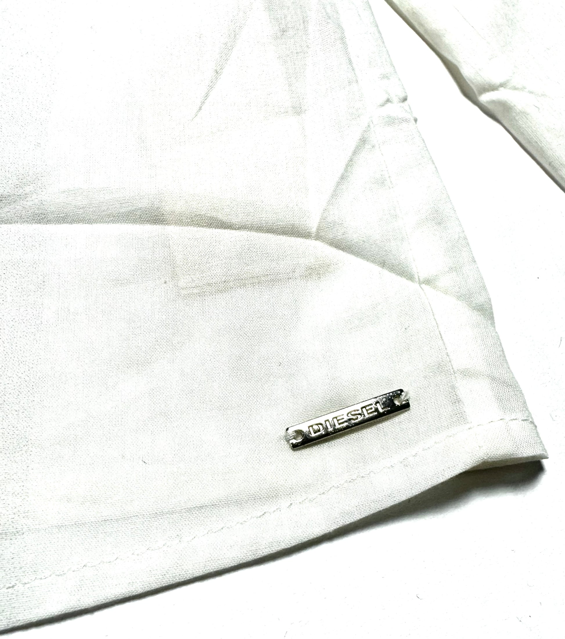 Diesel B&W Floral White Shirt