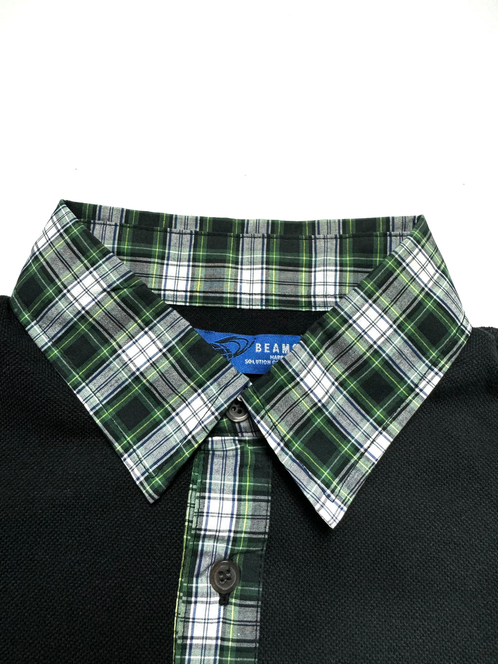 Beams Polo Plaids Collar Shirt