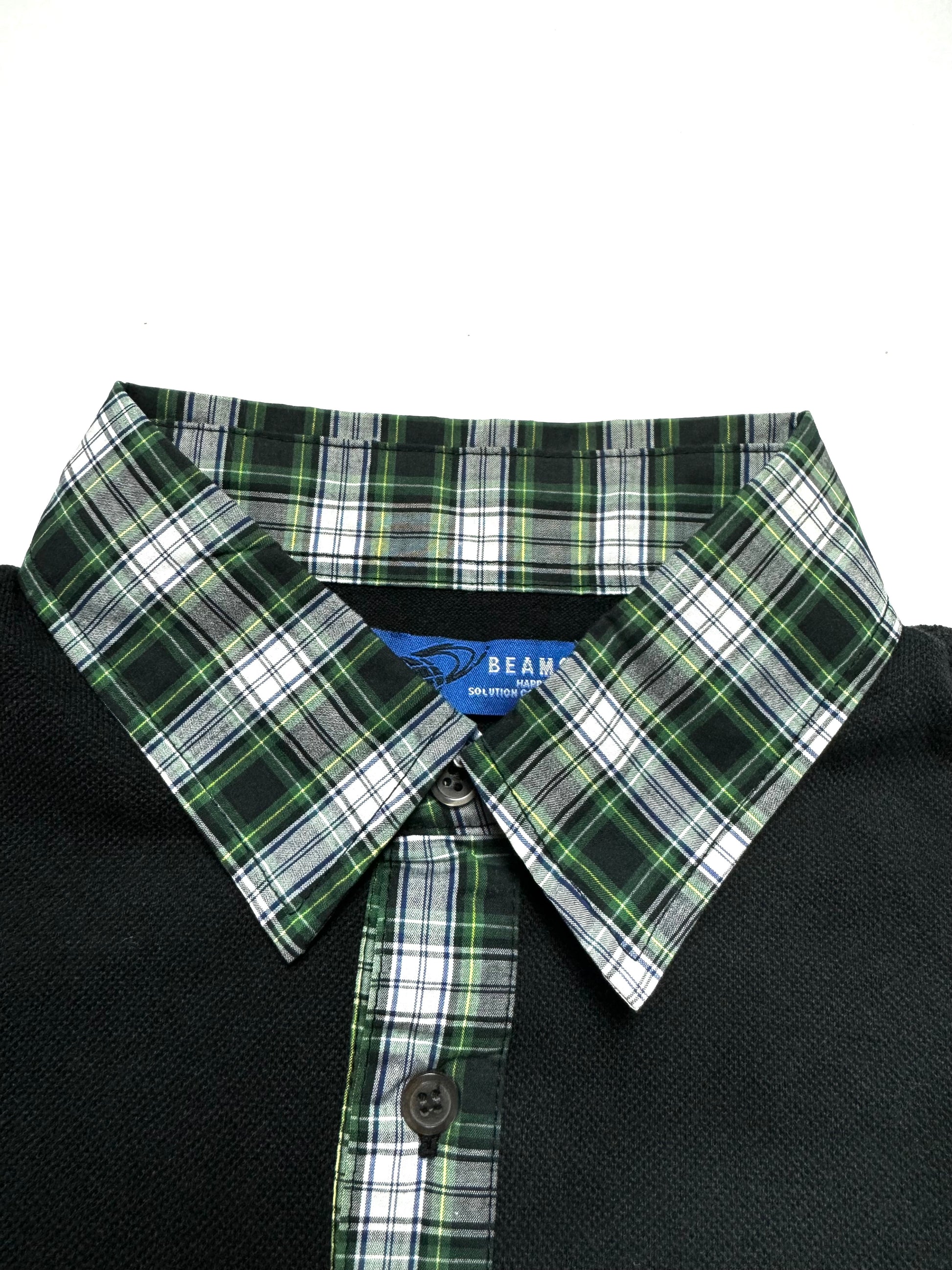 Beams Polo Plaids Collar Shirt