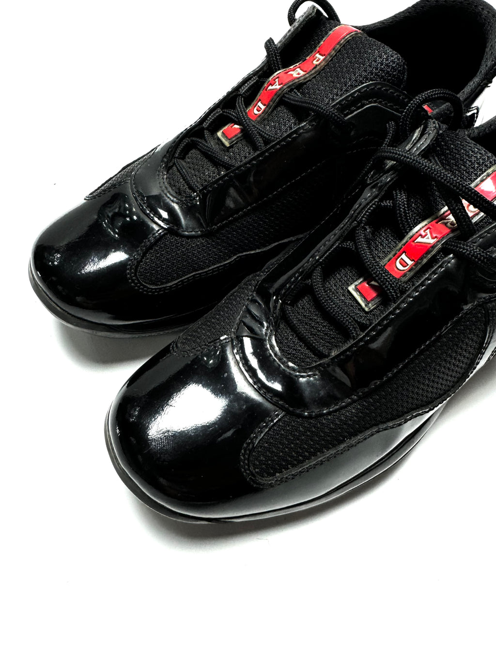 Prada Black Patent Amercia’s Cup Shoes