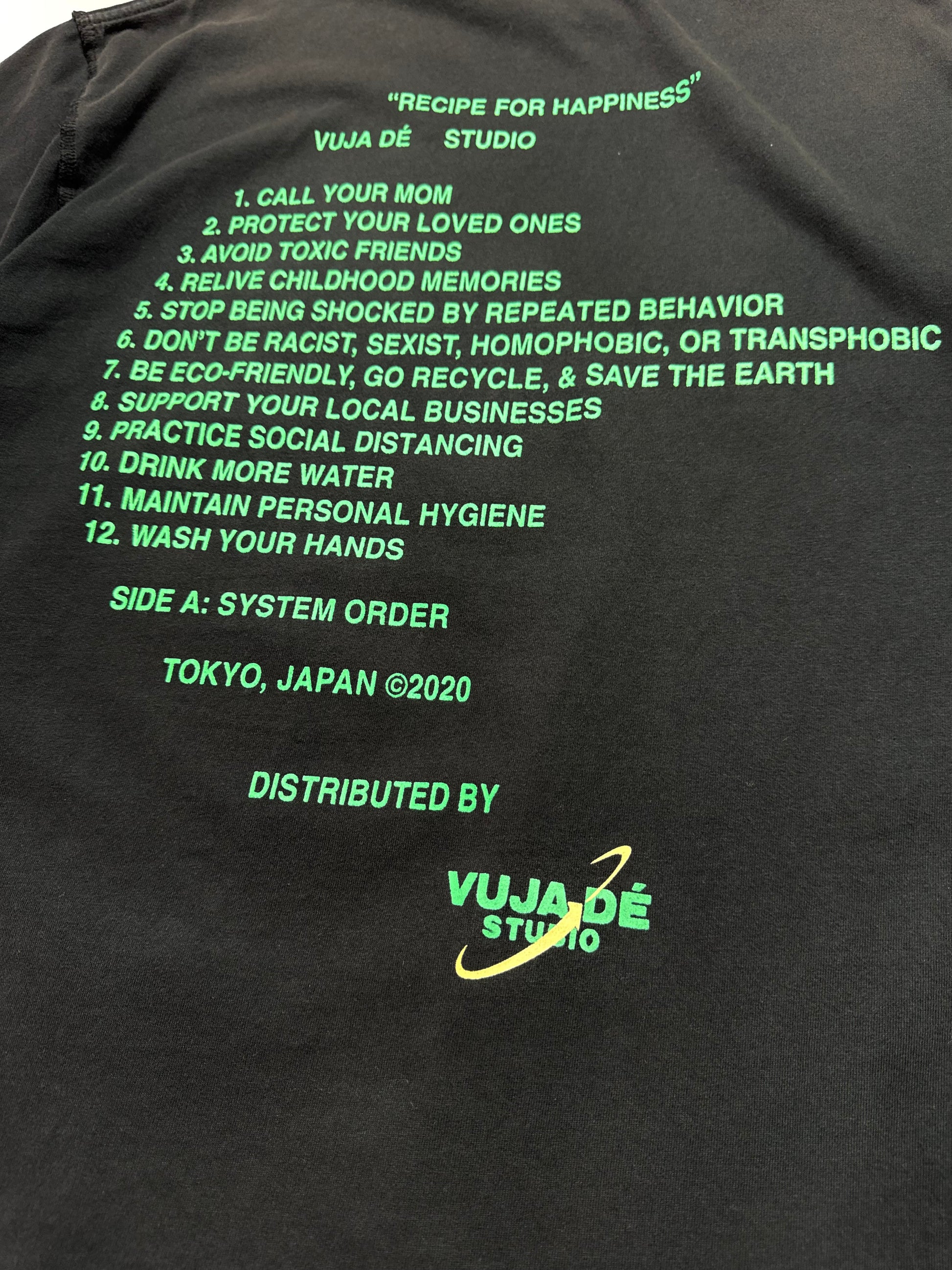 Vu Jadé Studio “Receipt for happiness “Boxy Tee 2019