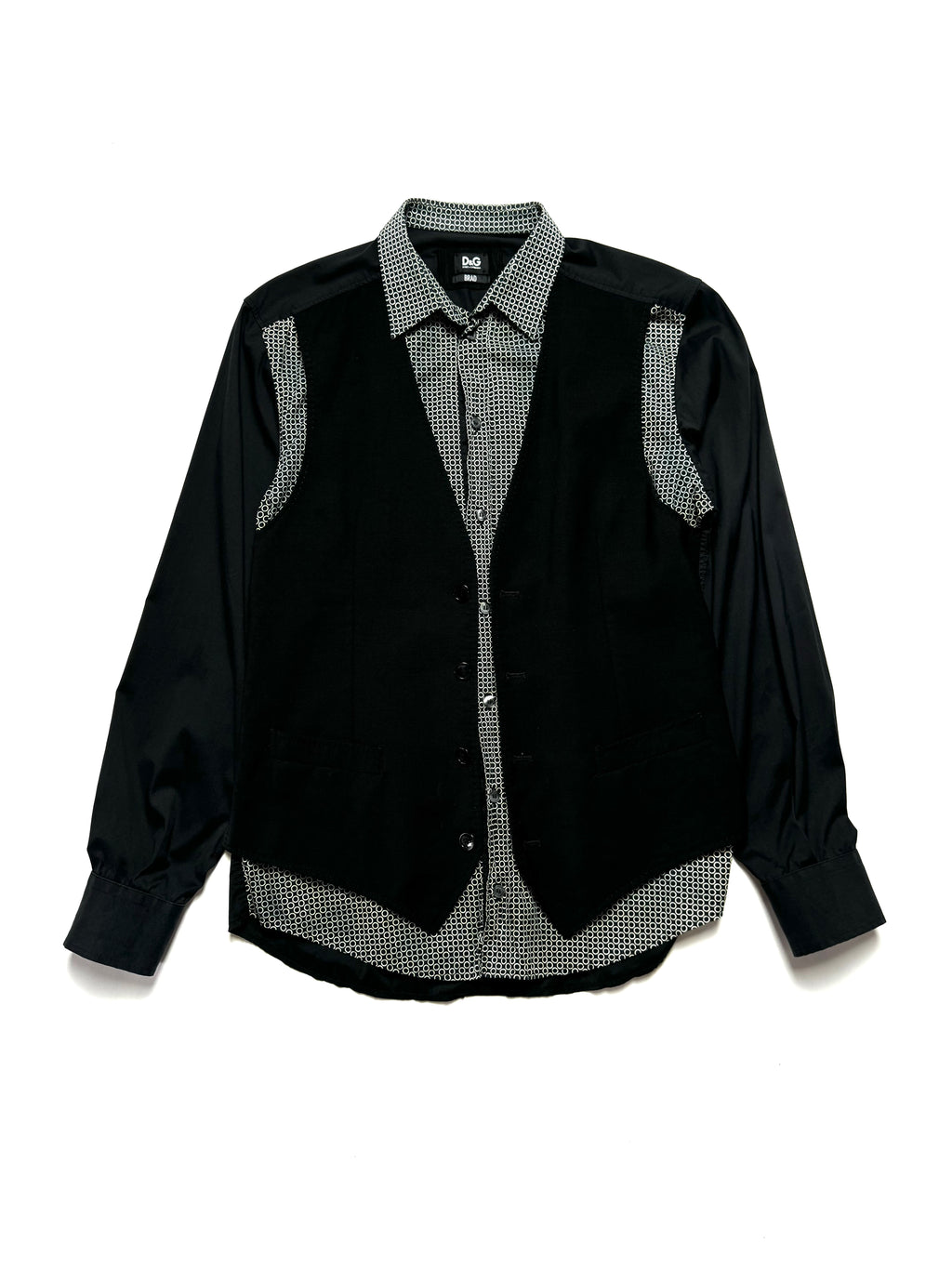 D&G Double Layered Suit Shirt