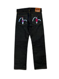 Evisu No.3 “艺妓” Pocket Straight Raw Denim Jean