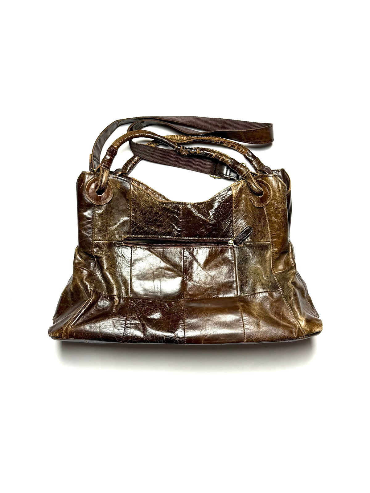 GOA Vintage Weaved Leather Cross Bag