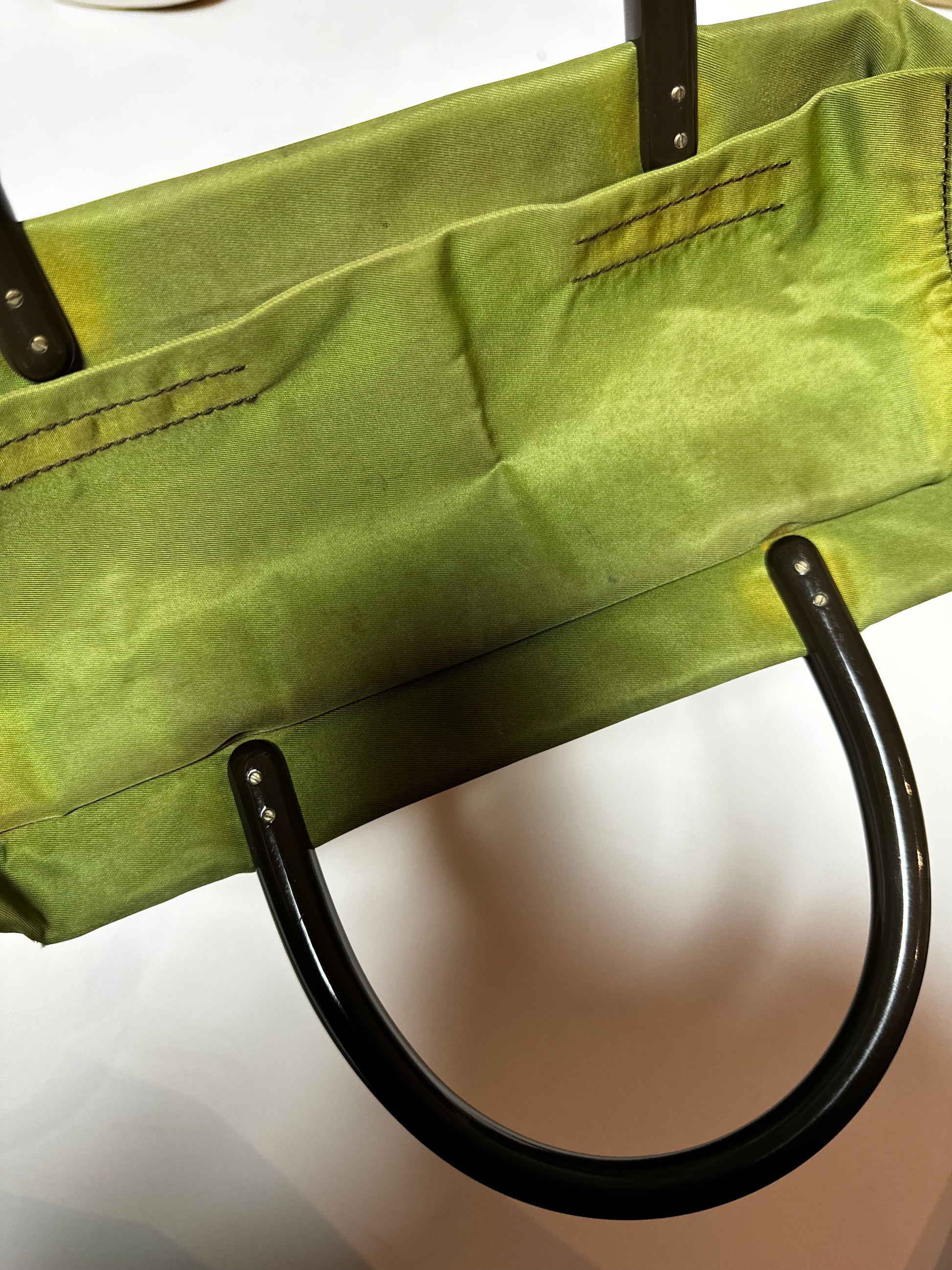 PRADA Vintage Green Tote Bag