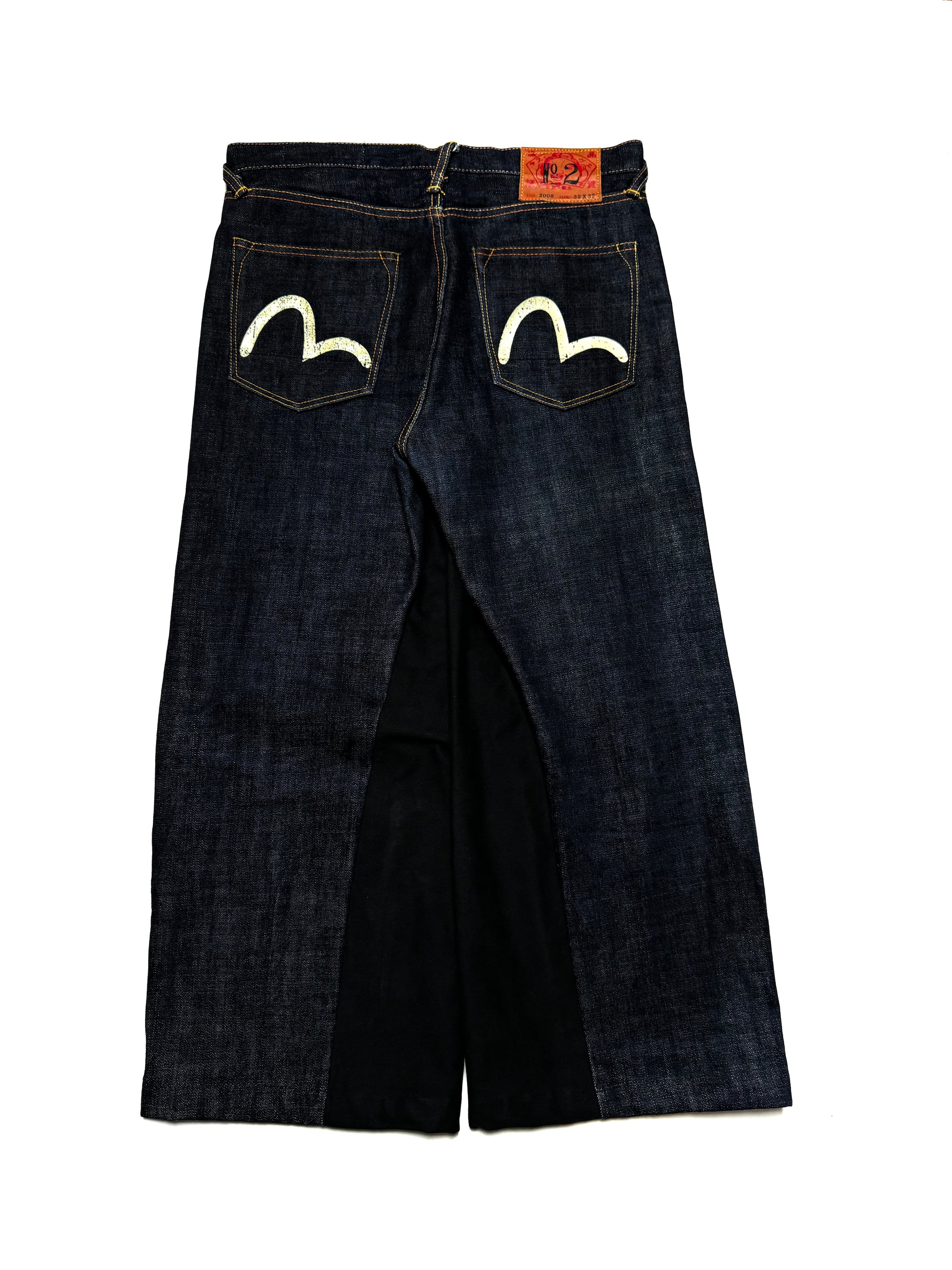 Evisu No.2 Seagull Pocket Remade Wide Indigo Jean