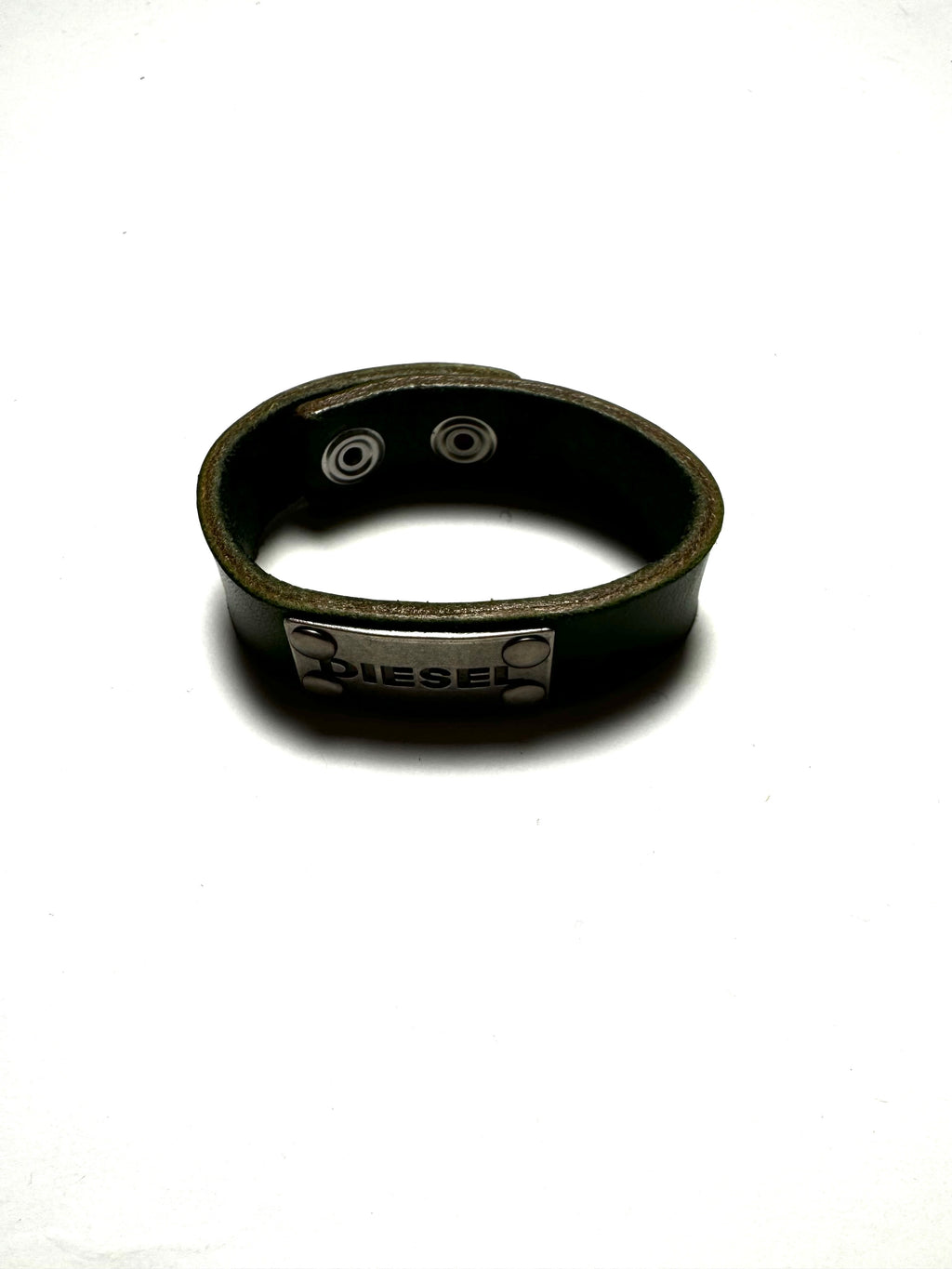 Diesel Green Leather Bracelet